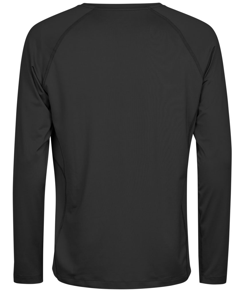 Tee Jays lang&aelig;rmet Cooldry T-shirt, Sort, large image number 1