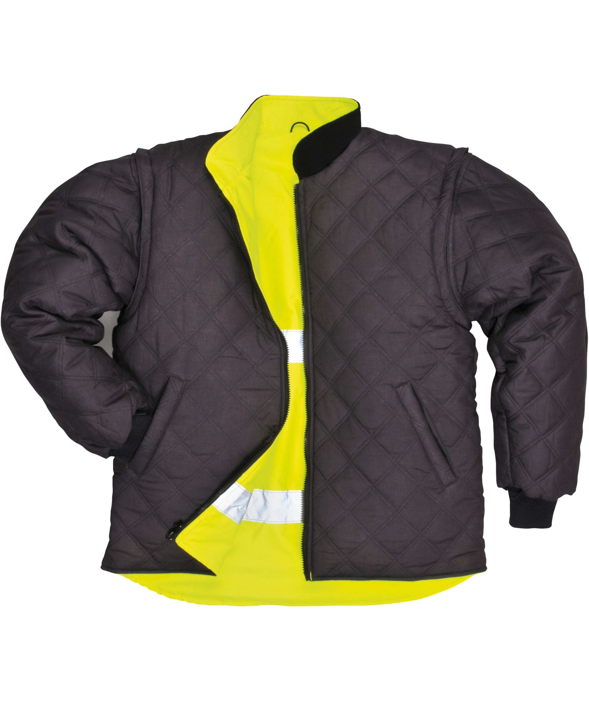 Portwest 7-i-1 parkajakke, Hi-Vis&nbsp;Gul, large image number 4