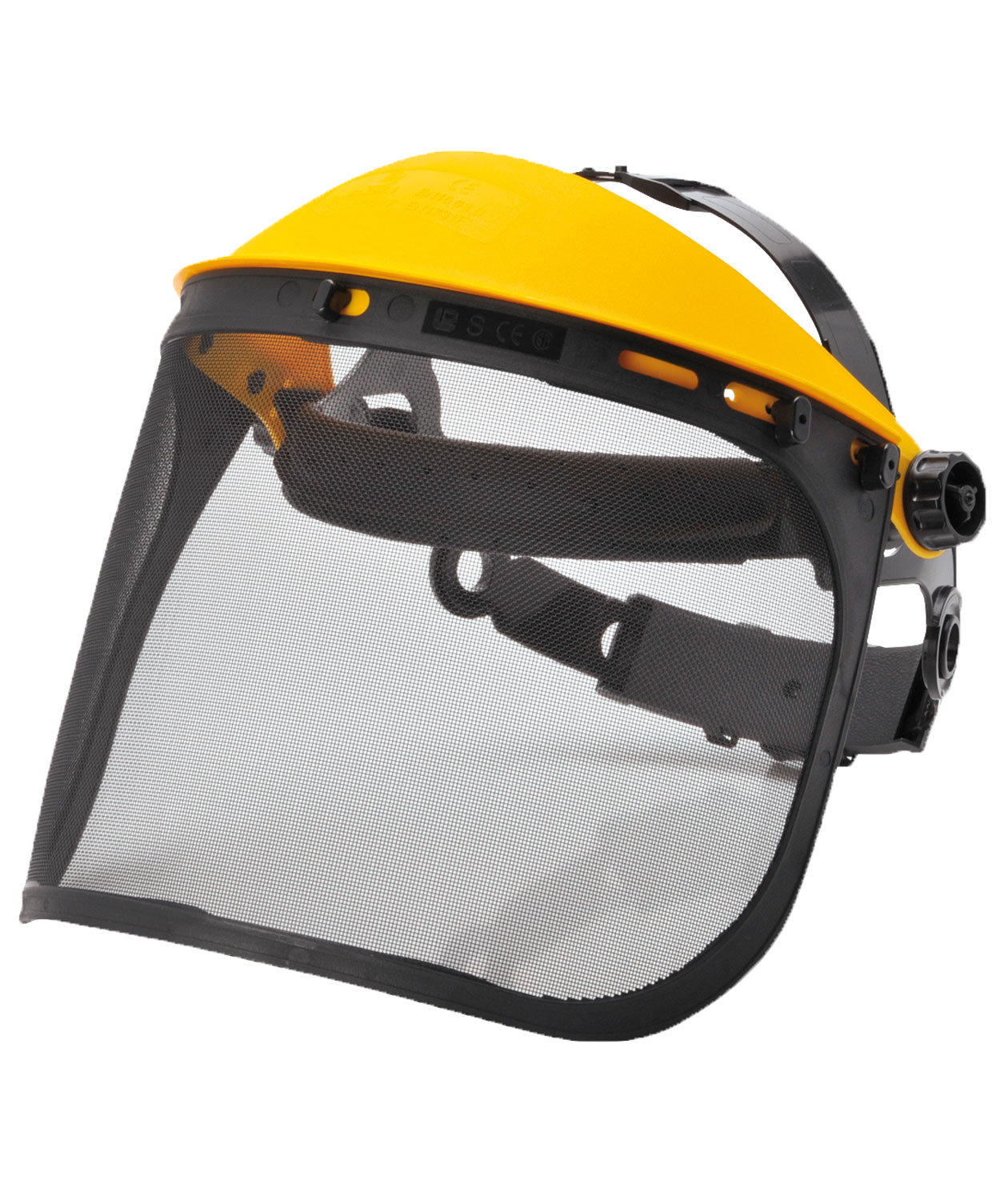 Portwest PW93 mesh visor with headband and head protector