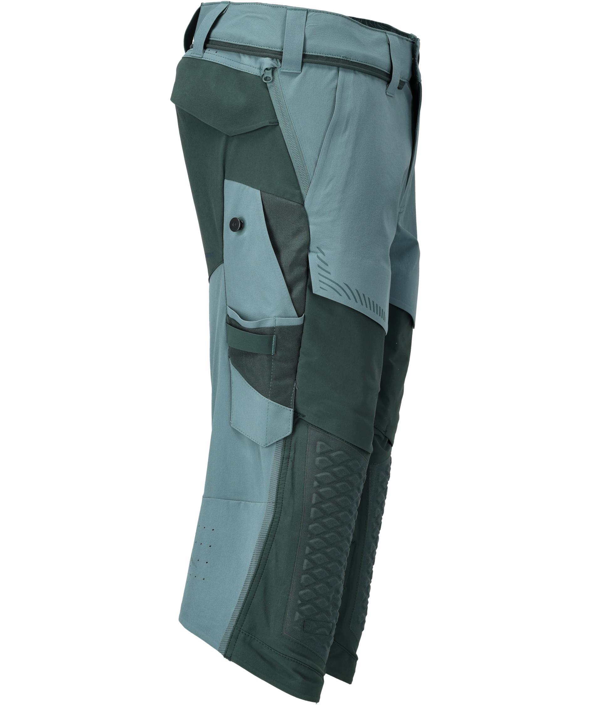 Mascot Customized arbeidsknickers full stretch, Lys skogsgr&oslash;nn/Skogsgr&oslash;nn, large image number 3