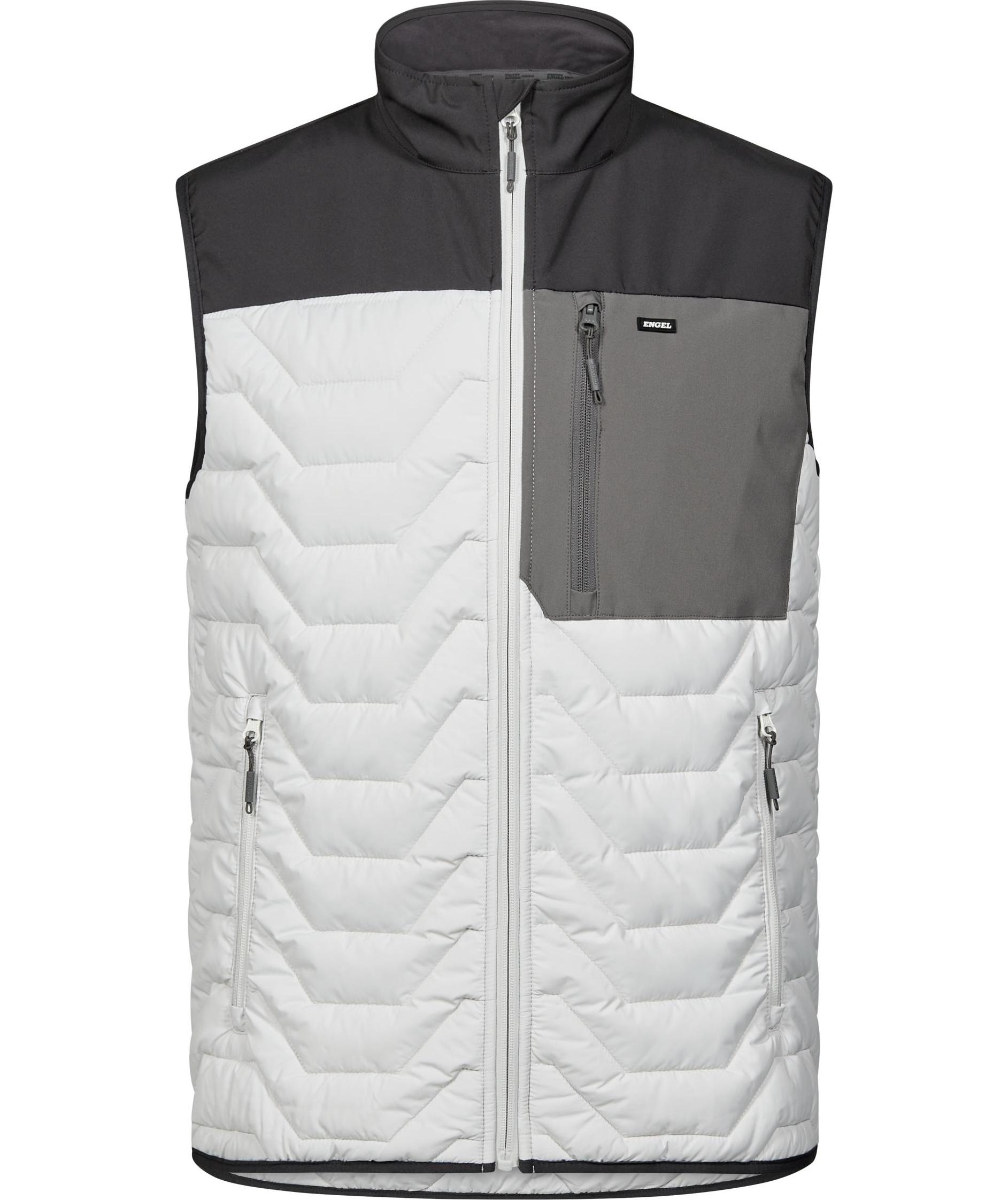 Engel Entire vattert vest, Bone White/Anthracite Grey, Bone White/Anthracite Grey, swatch