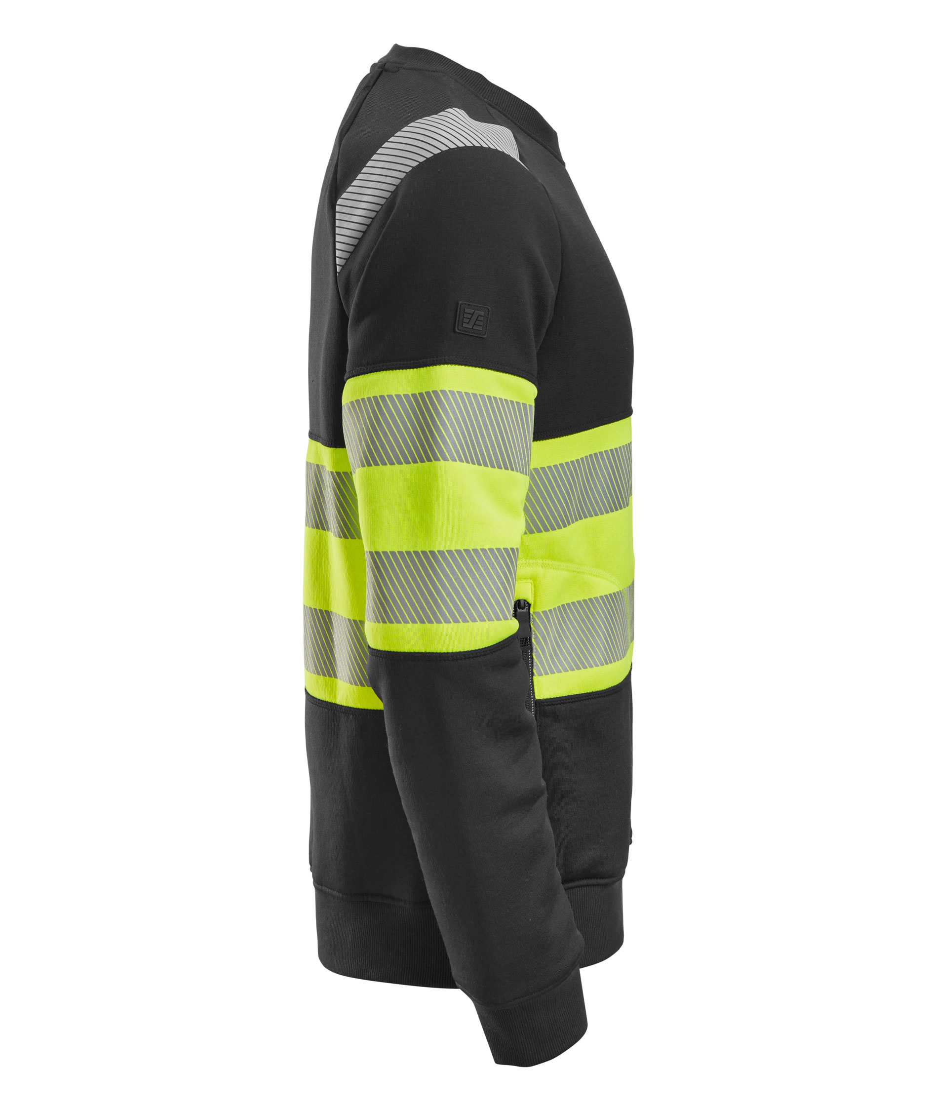 Snickers collegegenser 2830, Svart/Hi-Vis Gul, large image number 2