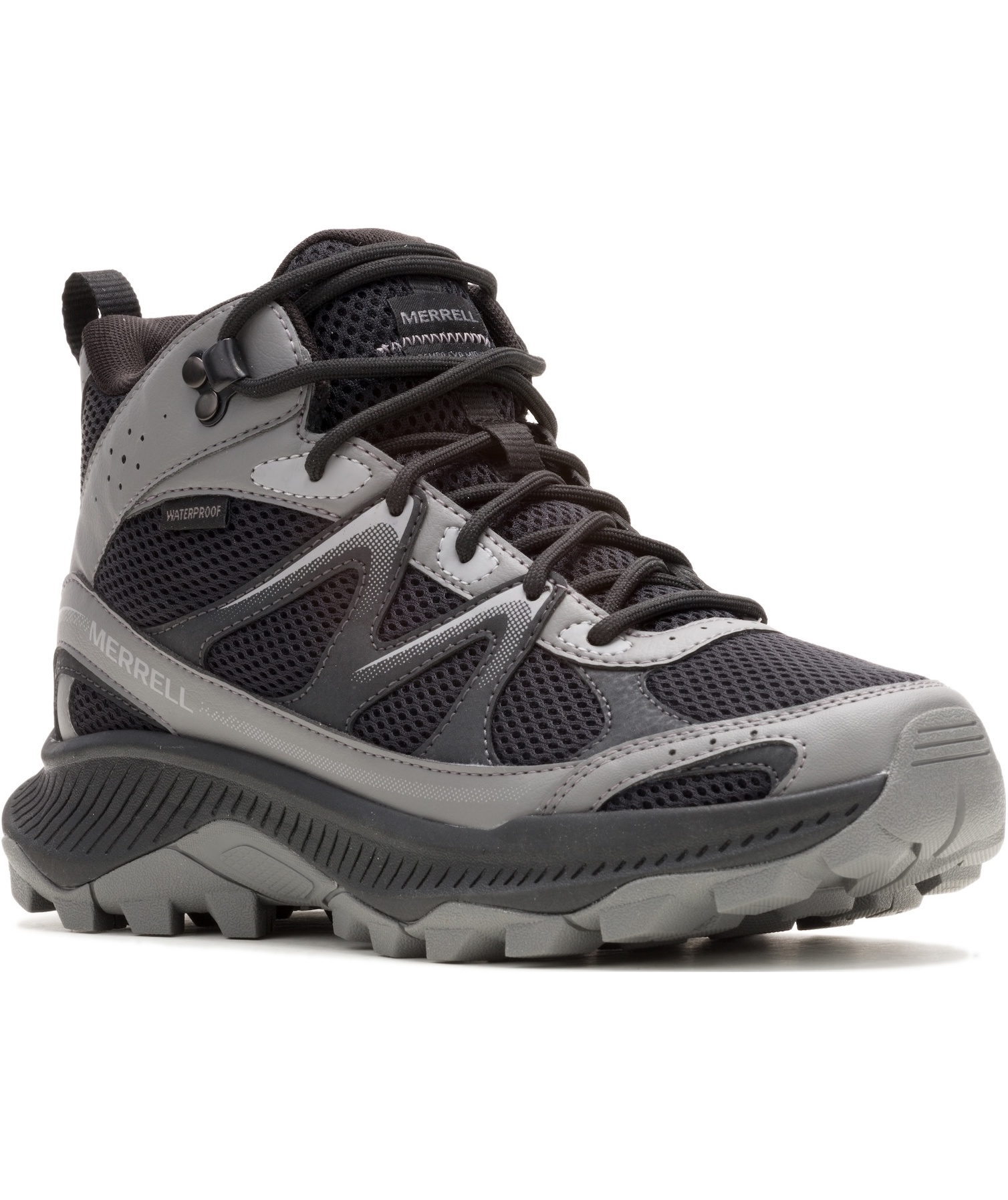 Merrell Tempo EXP mid WP vandrest&oslash;vler, Black/Charcoal, large image number 2