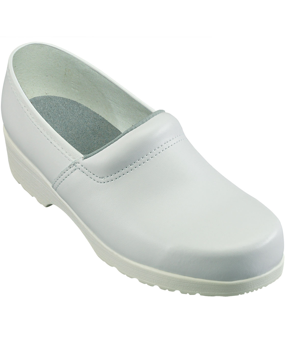 Euro-Dan Flex safety clogs with heel cover S2, White, large image number 0
