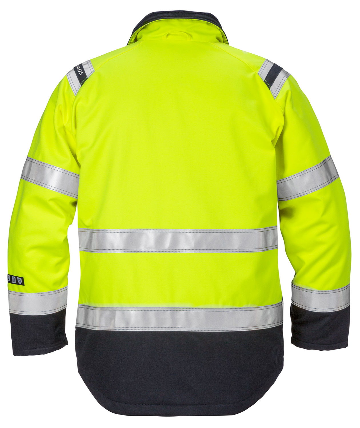 Fristads dame vinterjakke, Hi-Vis gul/marinebl&aring;, large image number 1