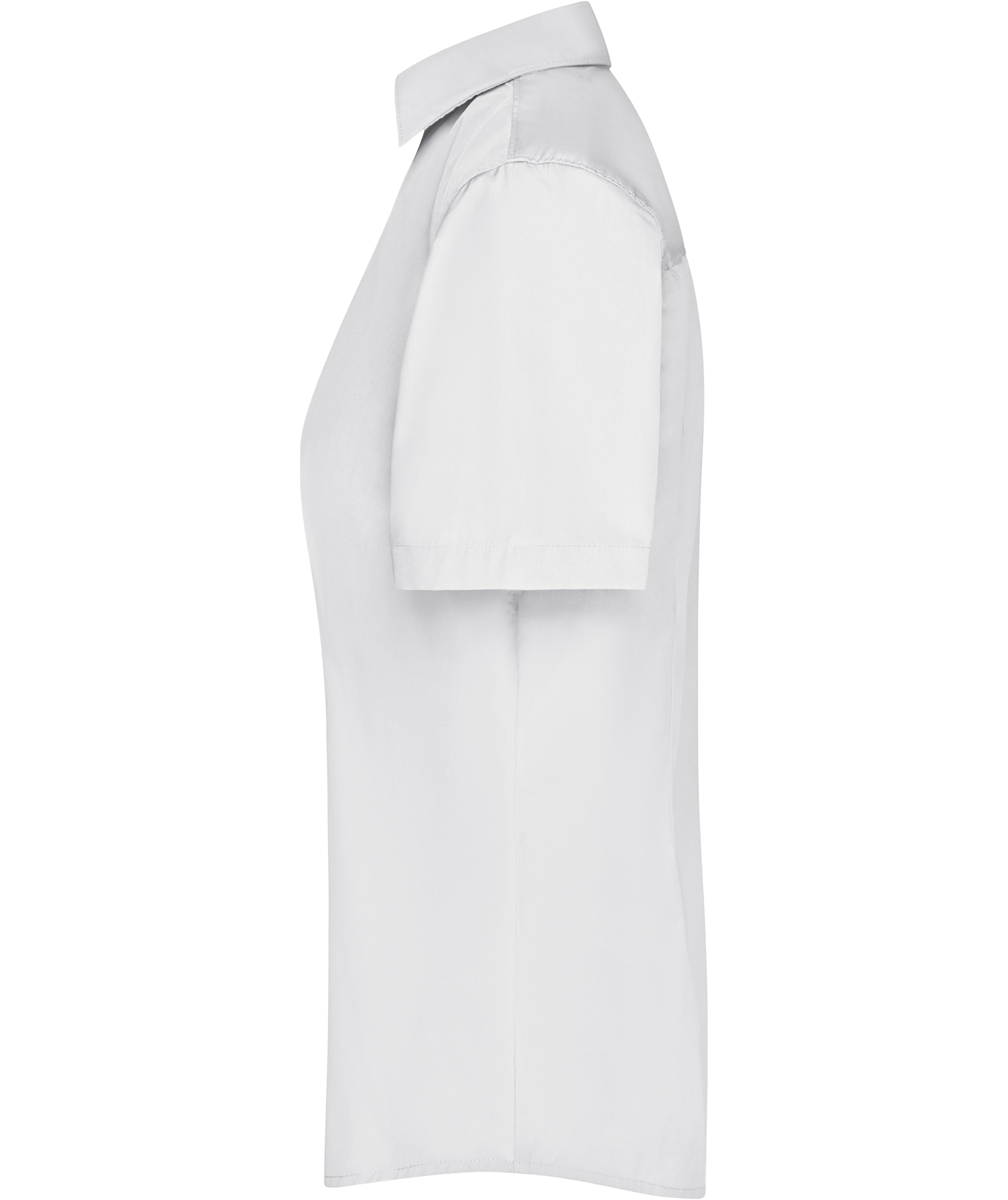 James & Nicholson kort&auml;rmad Modern fit skjorta dam, Vit, large image number 3