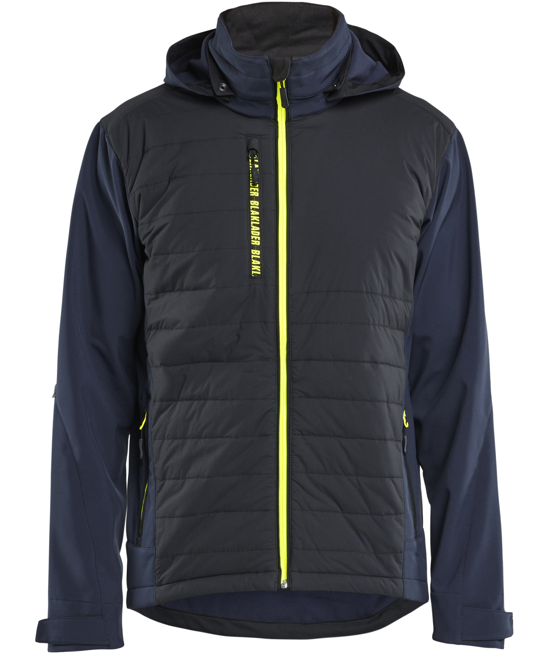 Bl&aring;kl&auml;der hybrid jacket, Dark Marine/Hi-Vis Yellow
