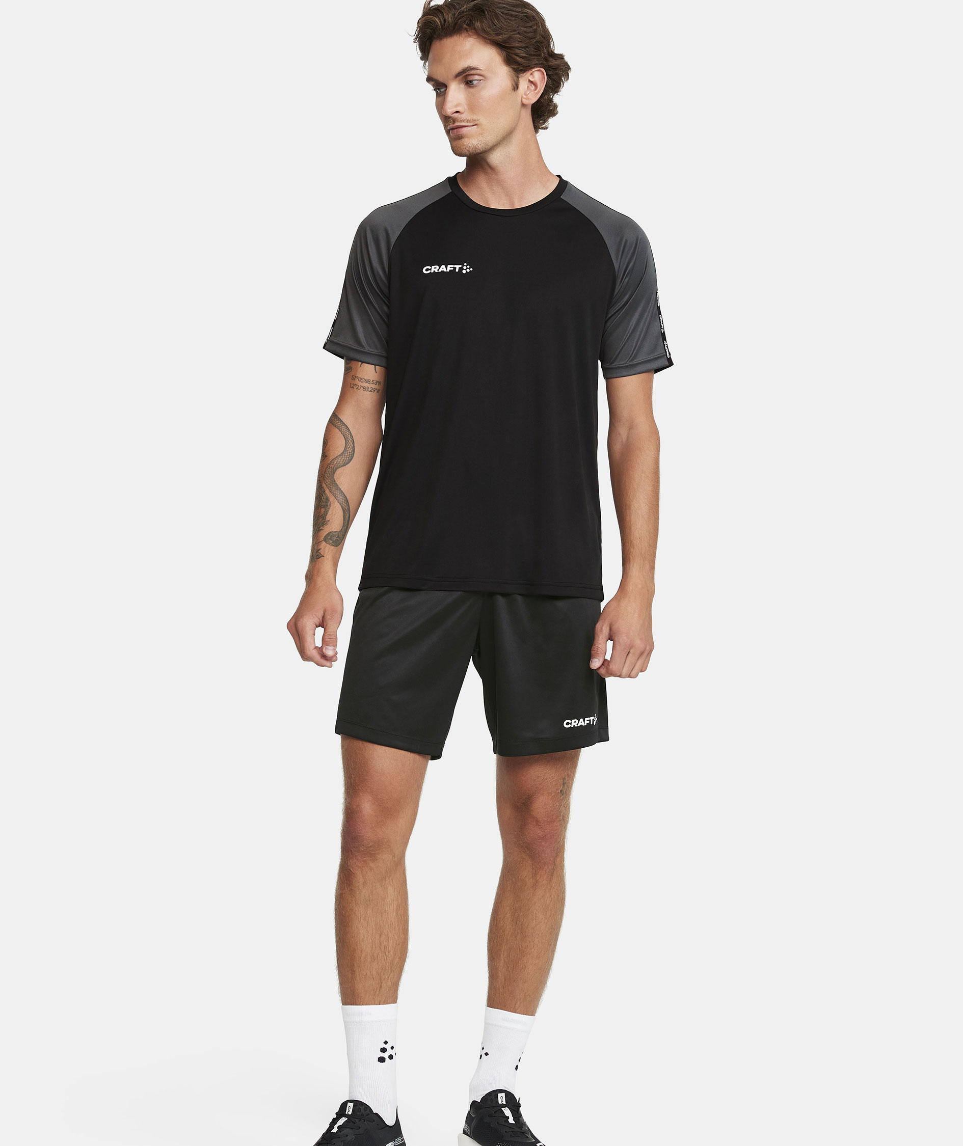 Craft Squad 2.0 Contrast Jersey T-shirt, Black/Granite