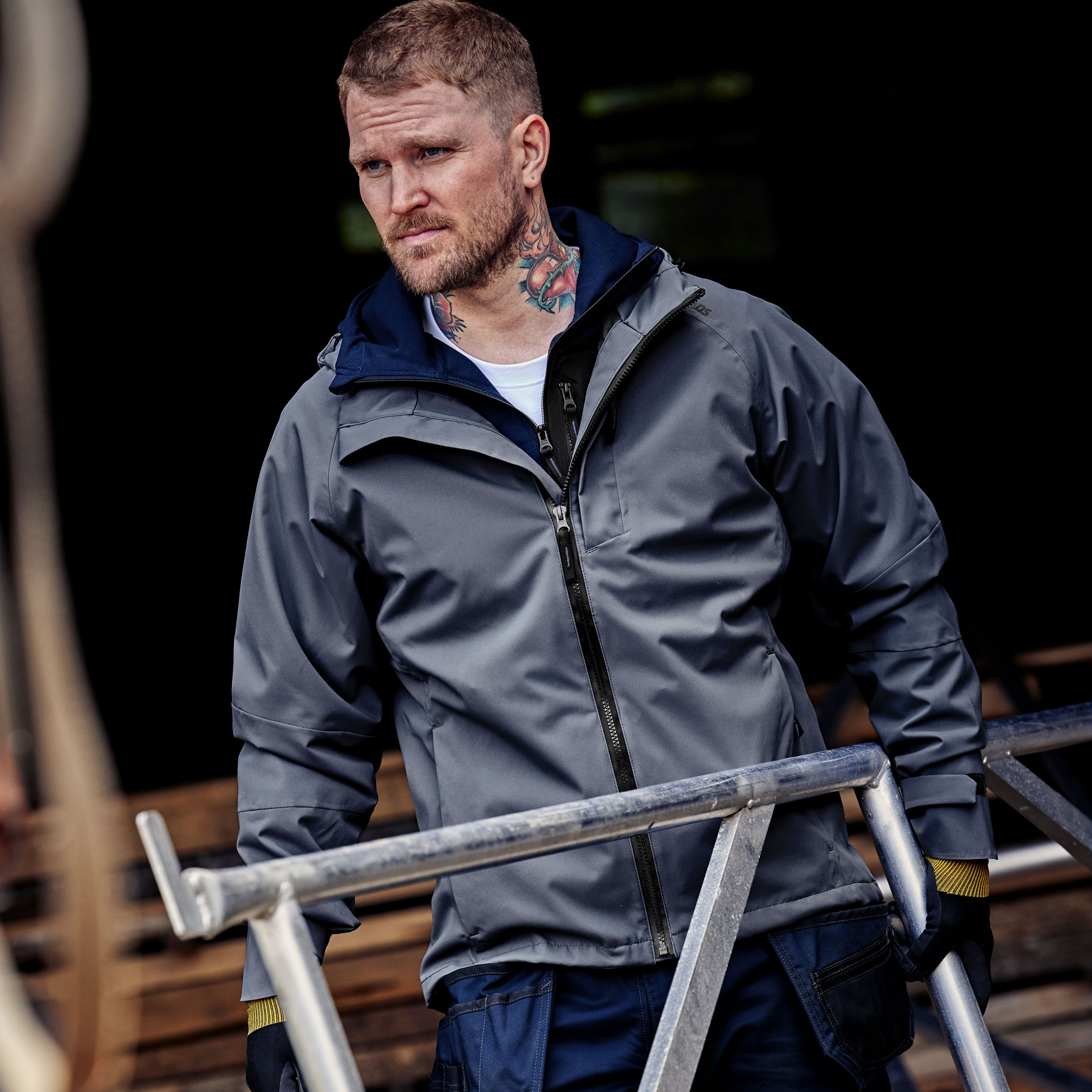 Fristads skaljacka 4882 GLPS, M&ouml;rkgr&aring;, large image number 5