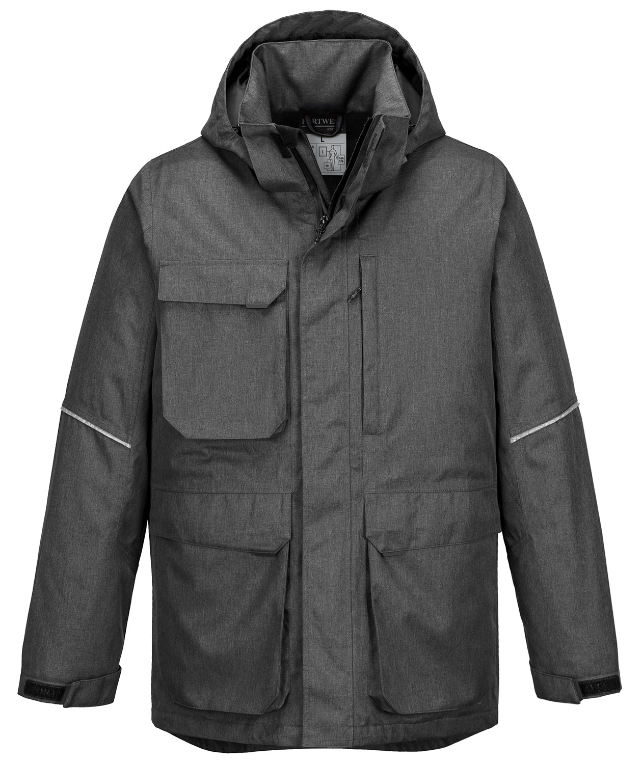 Portwest KX3 parkajakke, Gr&aring;meleret, large image number 0