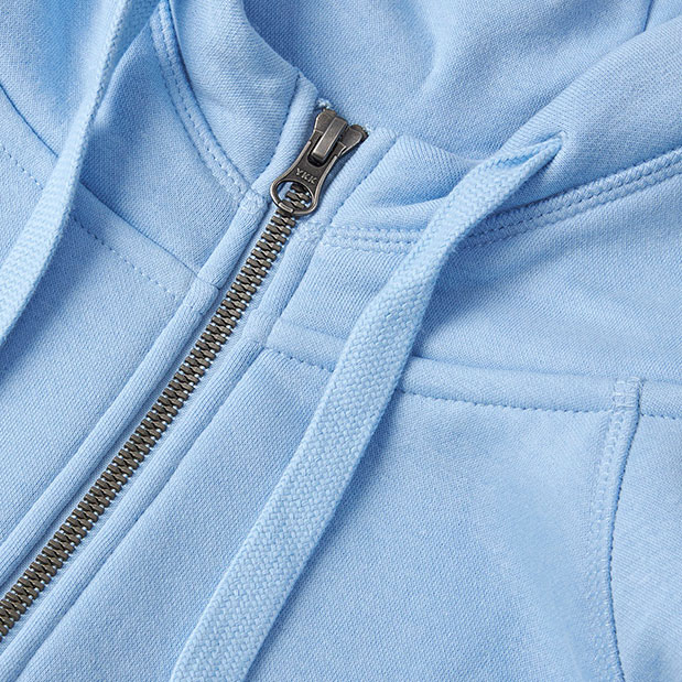 ID Core dame h&aelig;ttetr&oslash;je med lynl&aring;s, Lys Bl&aring;, large image number 3