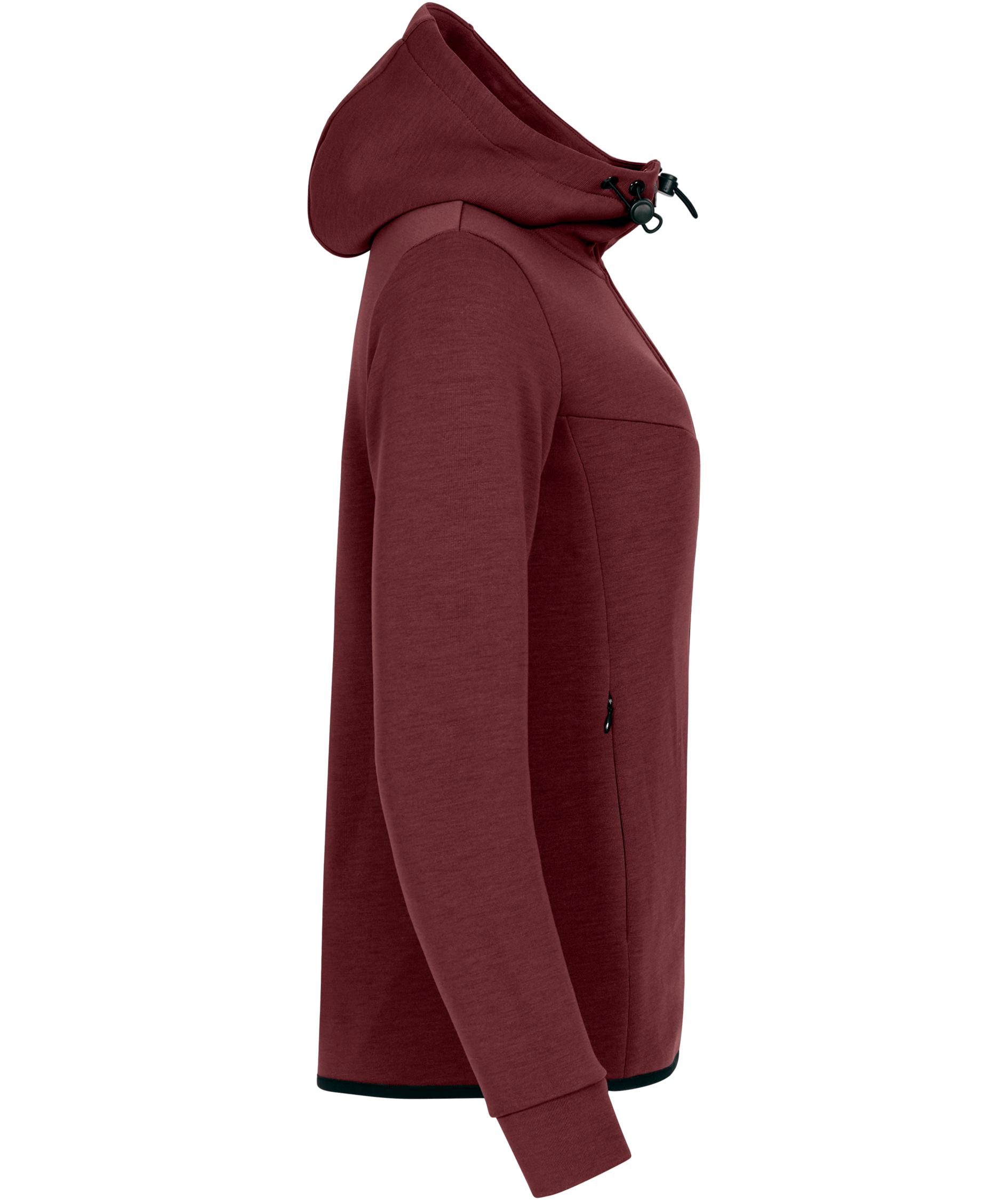 Clique Hayden Hoody Full Zip hoodie med blixtl&aring;s dam, Vinr&ouml;d, large image number 3