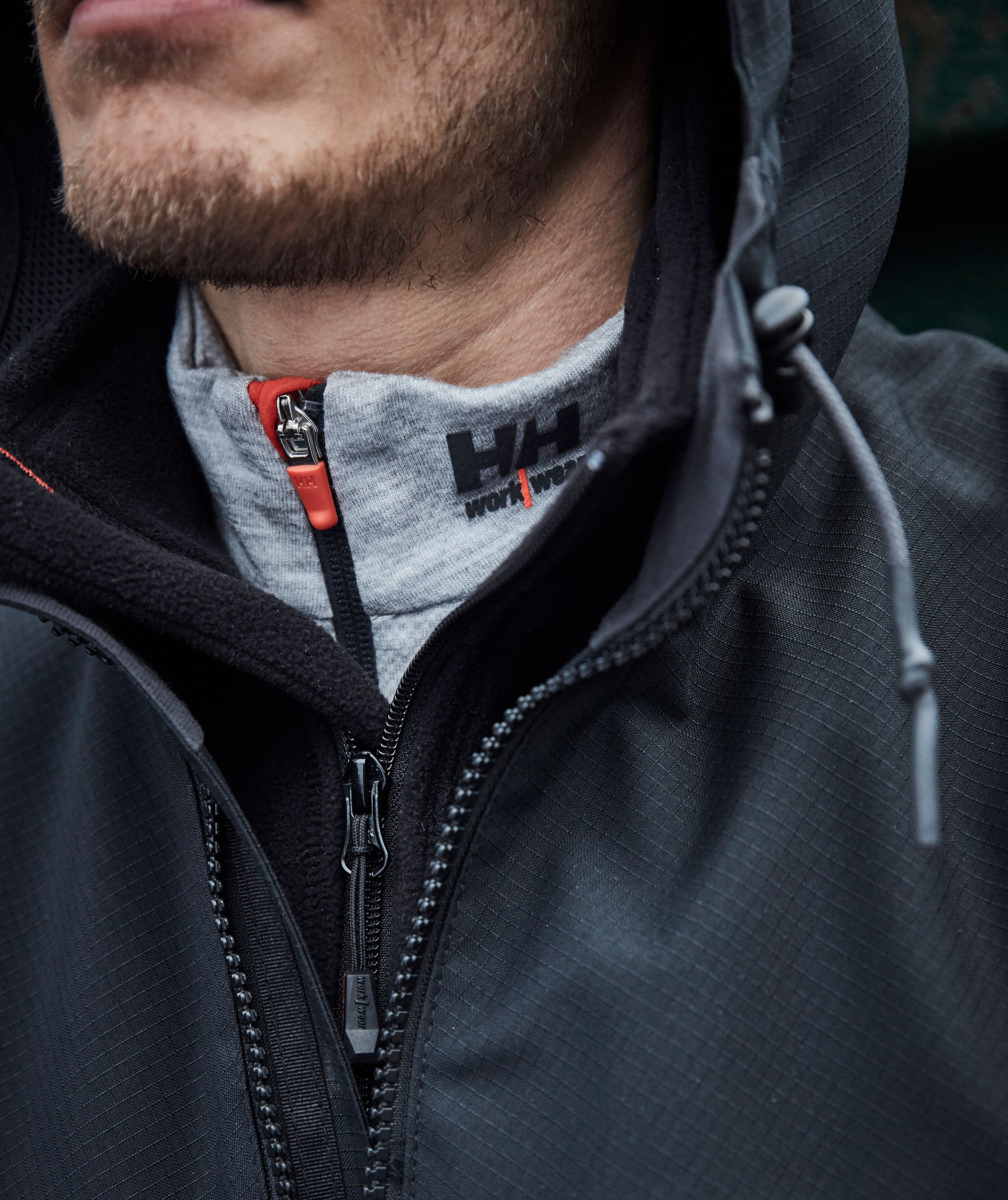 Helly Hansen Lifa half zip undertr&oslash;je med merinould, Gr&aring;&nbsp;Melange, large image number 2