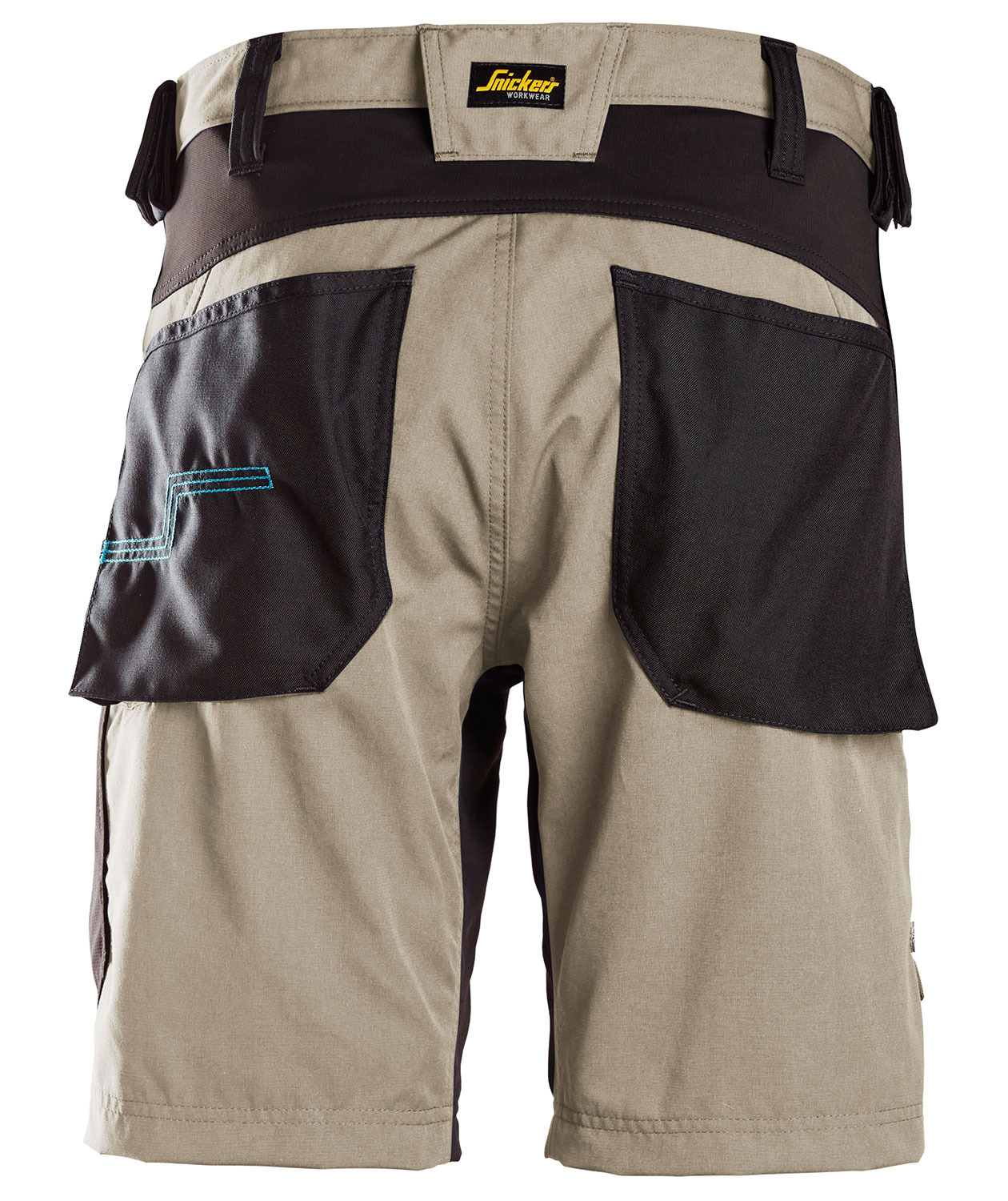 Snickers LiteWork 37.5&reg; arbeidsshorts 6112, Khaki/Svart