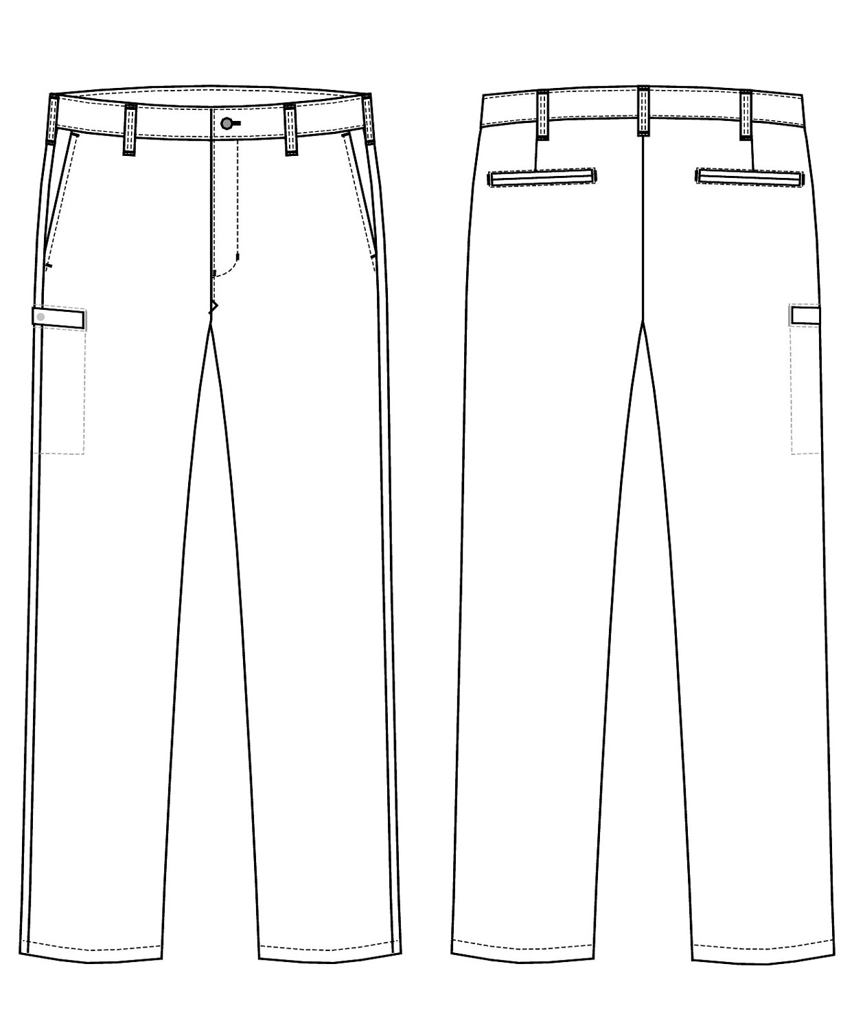 Kentaur chino bukse benlengde benl&auml;ng 86 cm, Hvit, large image number 3