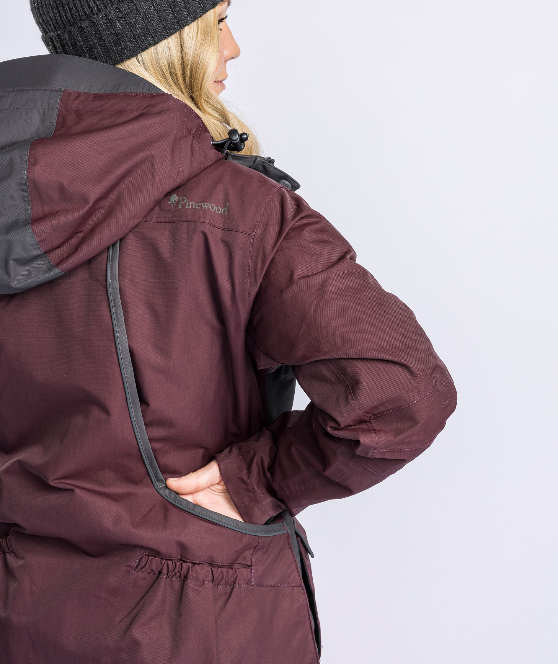 Pinewood&nbsp;Dog Sports 2.0 damejakke, Earth Plum/Dark Anthracite, large image number 8