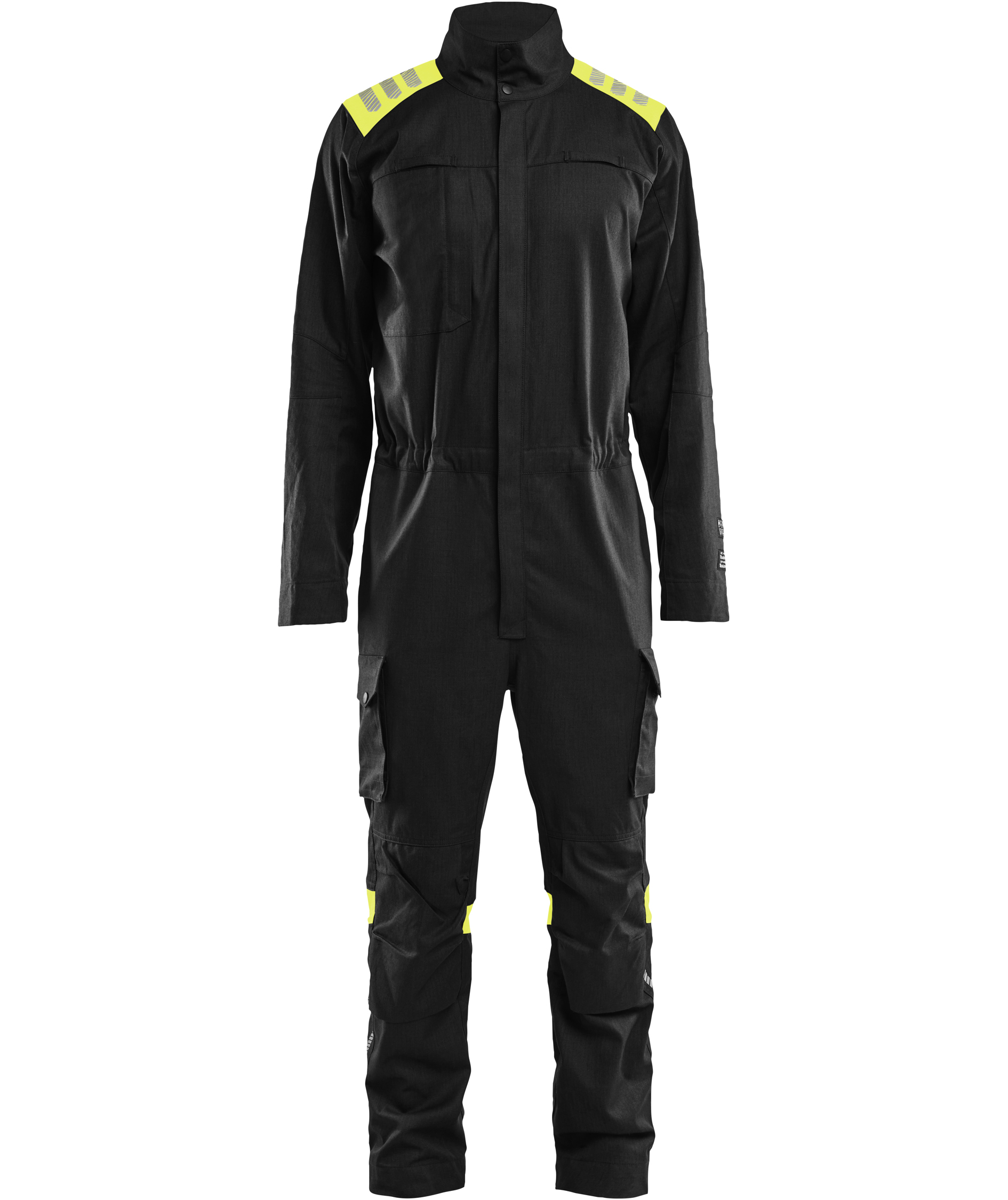 Bl&aring;kl&auml;der FR kedeldragt, Sort/Hi-Vis Gul