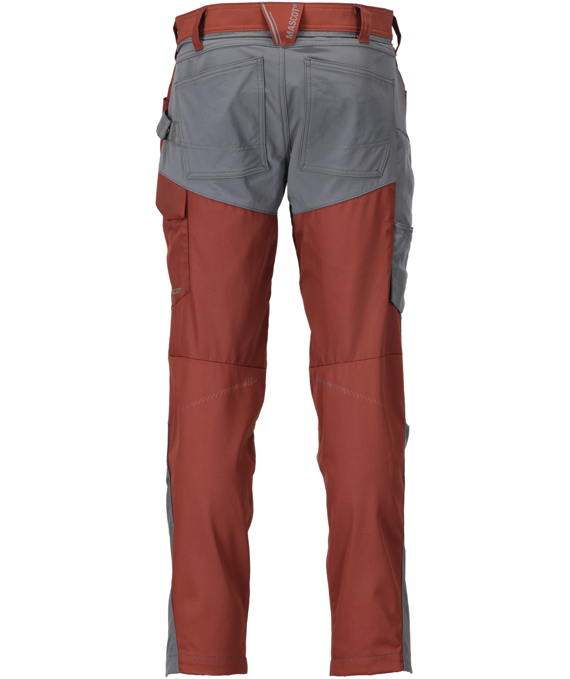 Mascot Customized Arbeitshose, Herbstrot/Steingrau