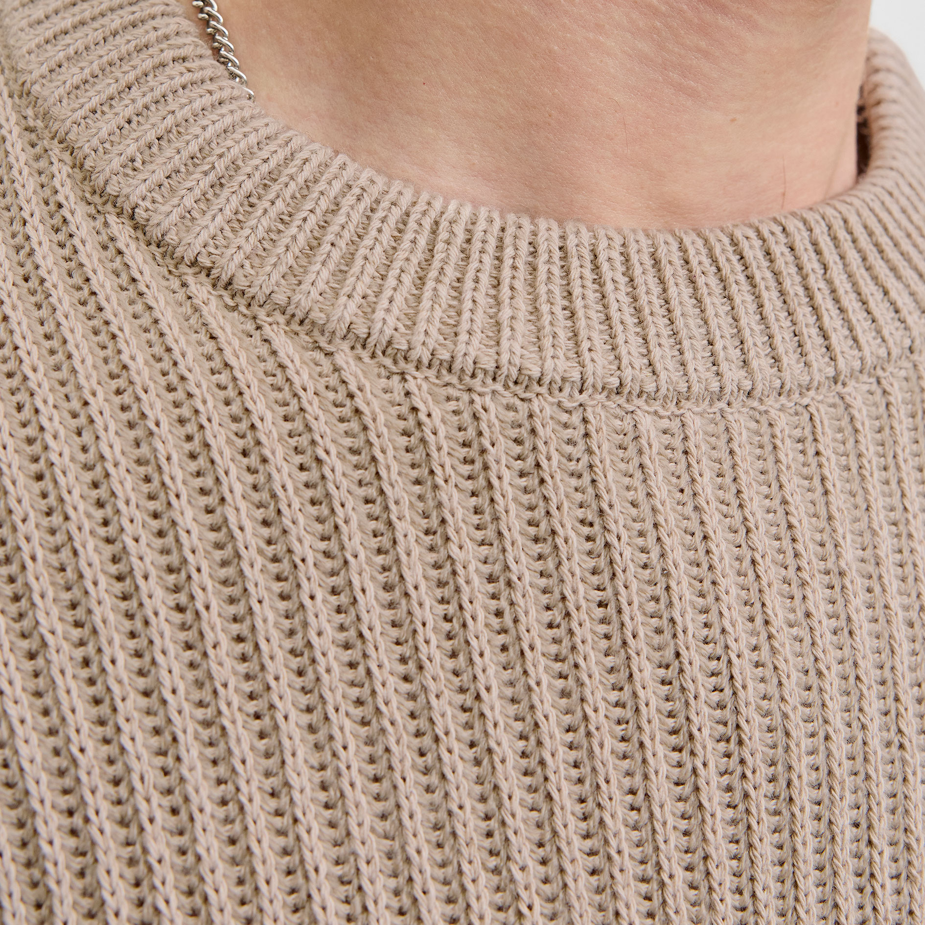 Jack & Jones JJEDOVER stickad tr&ouml;ja, Moonbeam, large image number 4