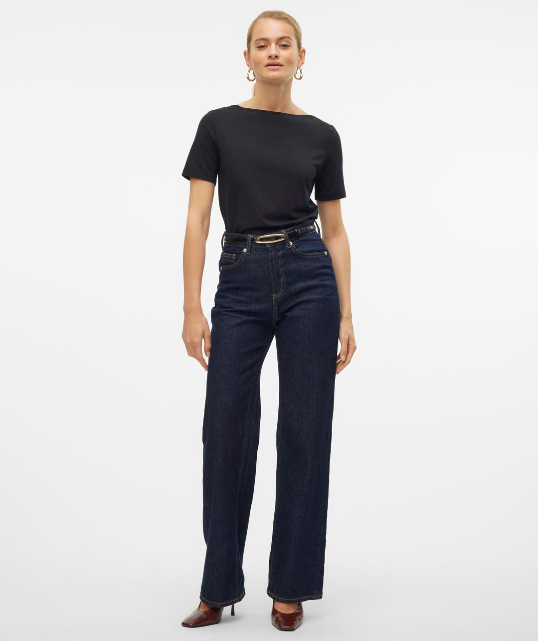 Vero Moda VMPANDA MODAL T-shirt dam, Black, large image number 5