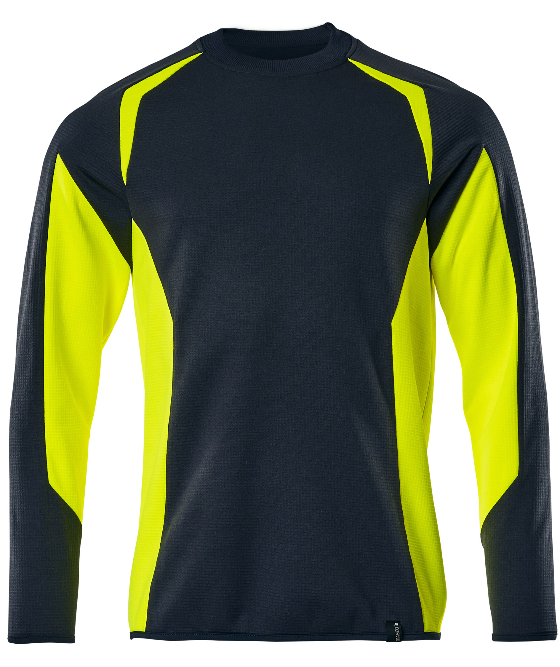 Mascot Accelerate Safe sweatshirt, M&ouml;rk Marinbl&aring;/Hi-Vis Gul