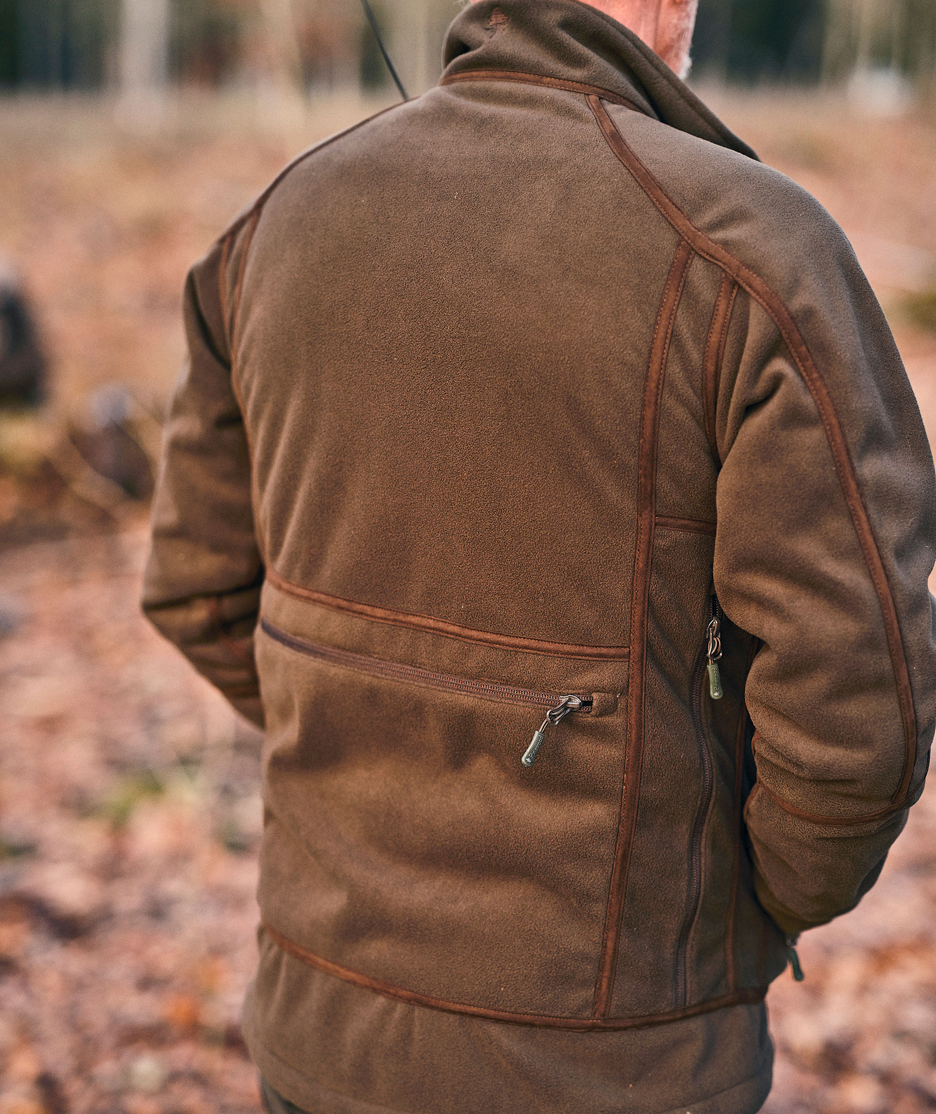 Pinewood&nbsp;Furudal Reversible fleecejakke, Hunting Brown/Red, large image number 6