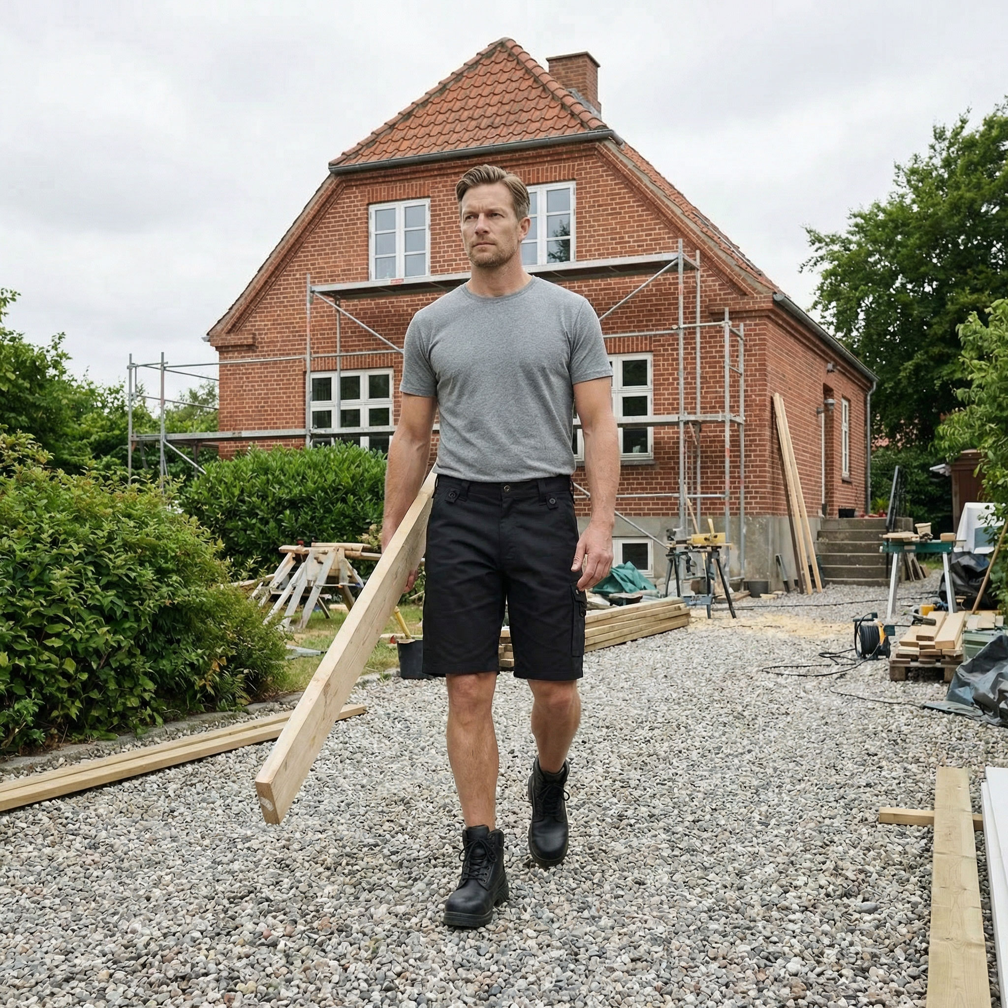 Westborn Core arbejdsshorts, Black, large image number 1