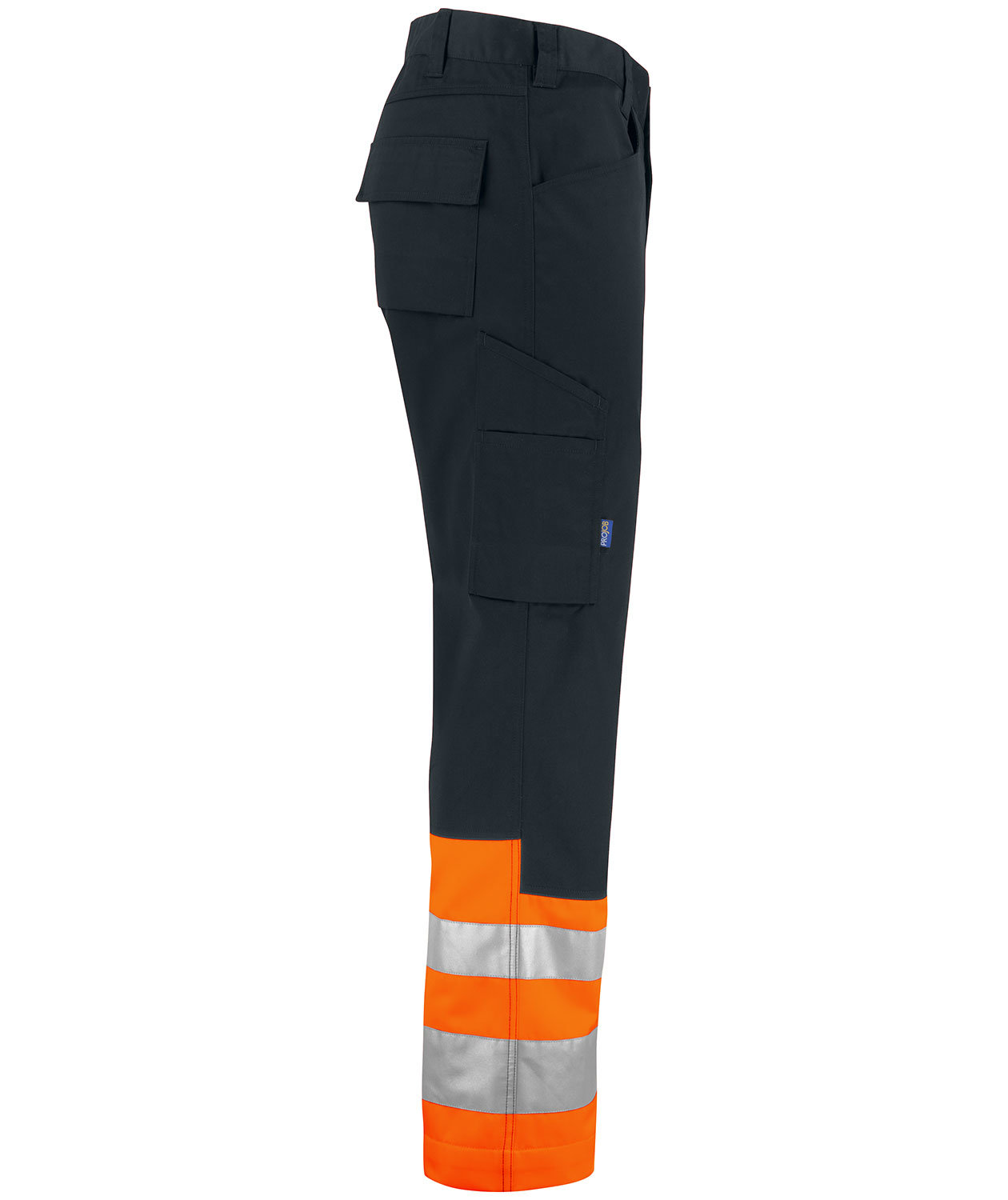 ProJob servicebukser 6533, Hi-Vis Orange/Sort, large image number 2