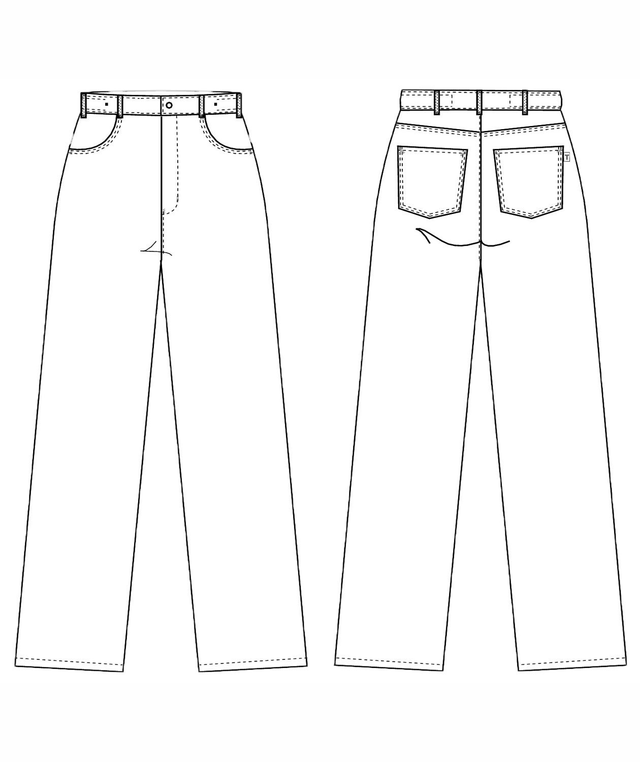 Kentaur unisex kokkebukse, Svart/Hvit, large image number 2