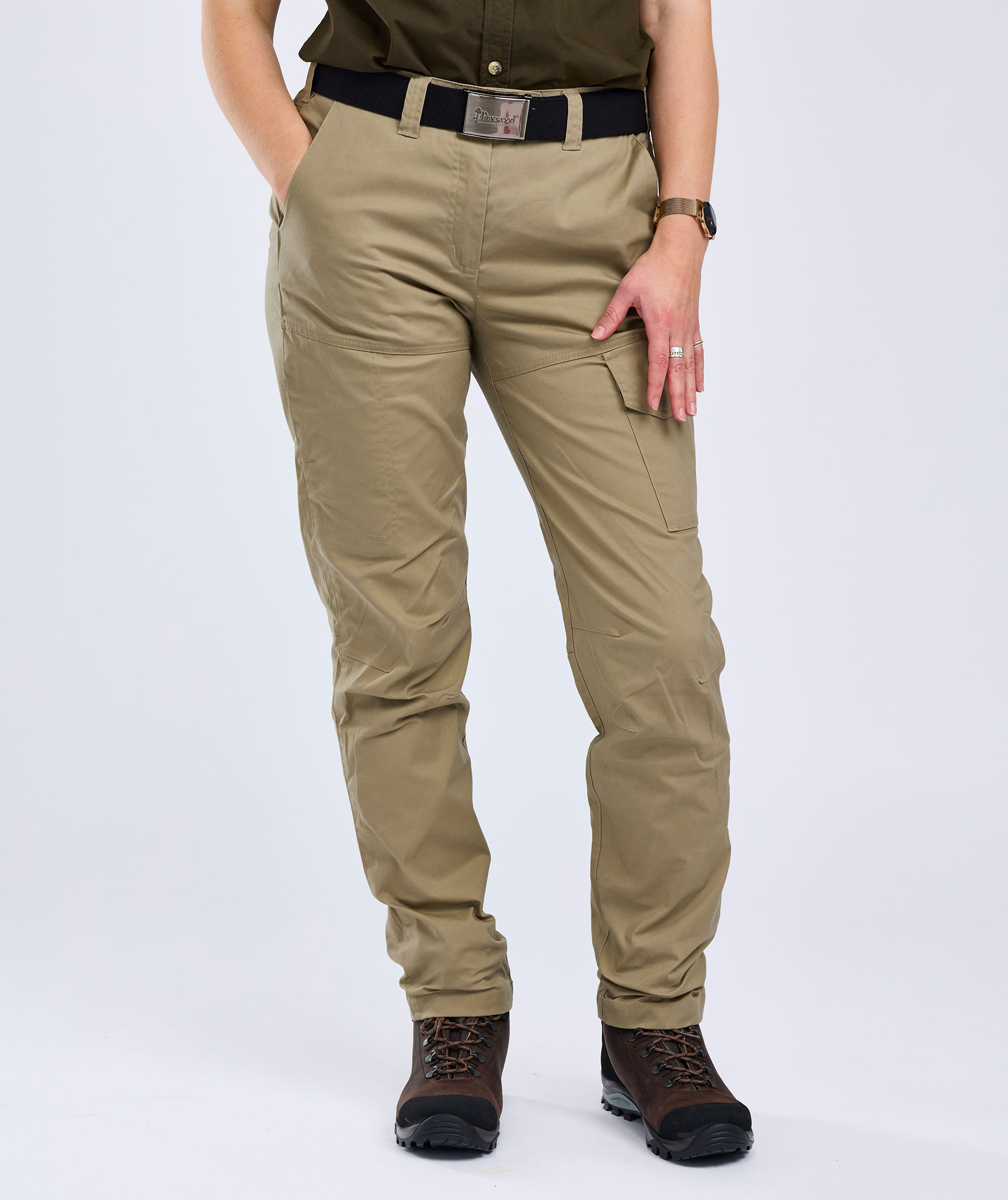 Pinewood Finnveden Outdoor damebukser, Light Khaki, large image number 6