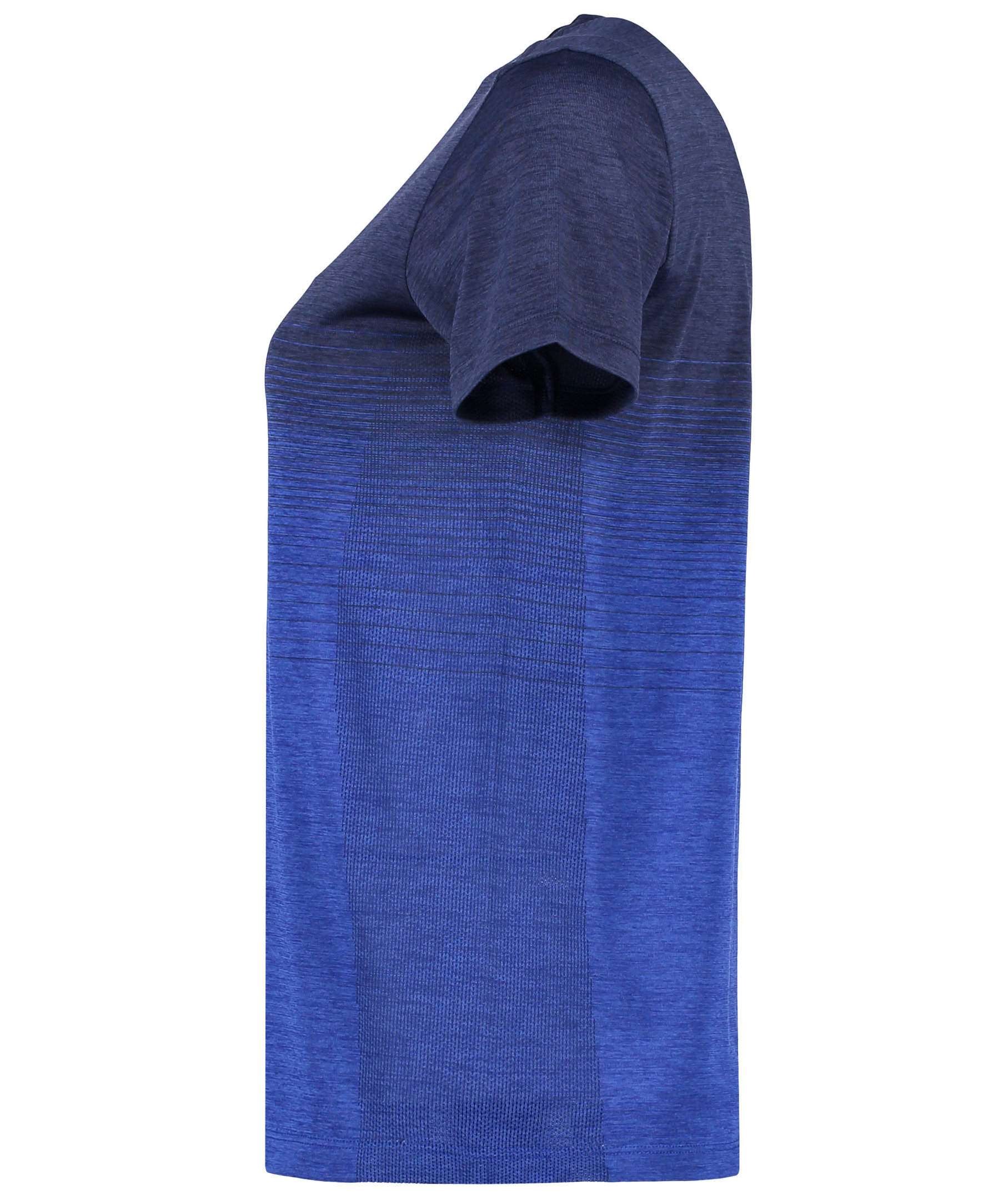 GEYSER seamless striped women's T-shirt, Navy melange, large image number 3