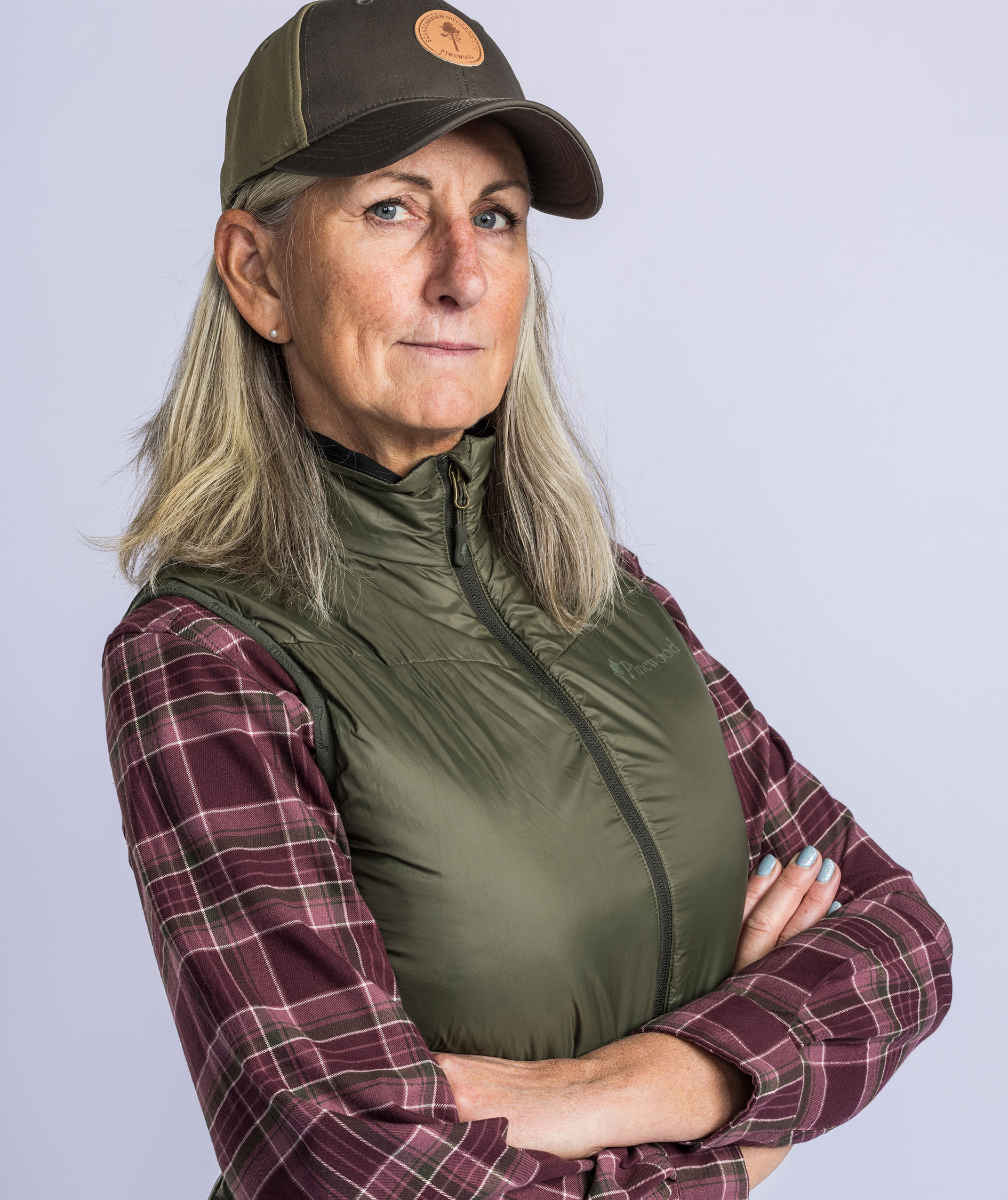 Pinewood Insulation damevest med uld, Moss green, large image number 4