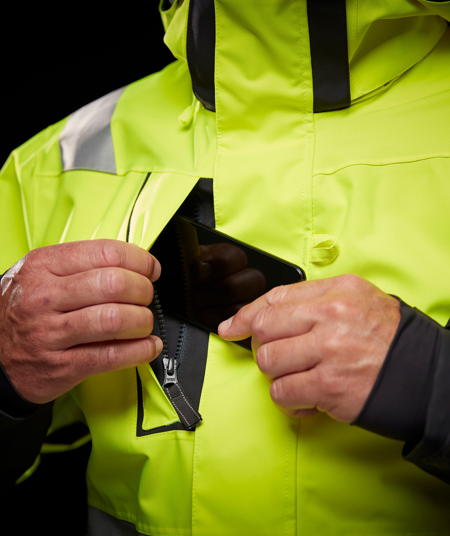 Helly Hansen Alna 2.0 skalkjeledress, Hi-vis gul/charcoal, large image number 7