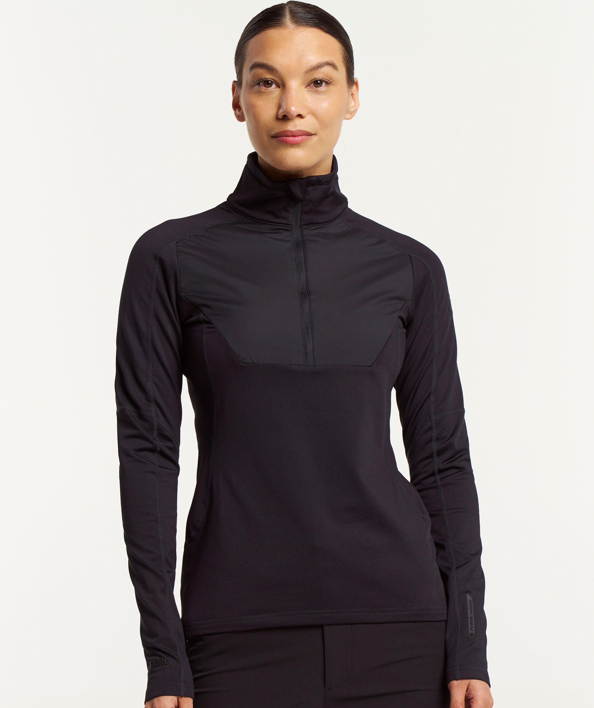 Tenson TXlite Windblock dame half zip, Sort, large image number 7