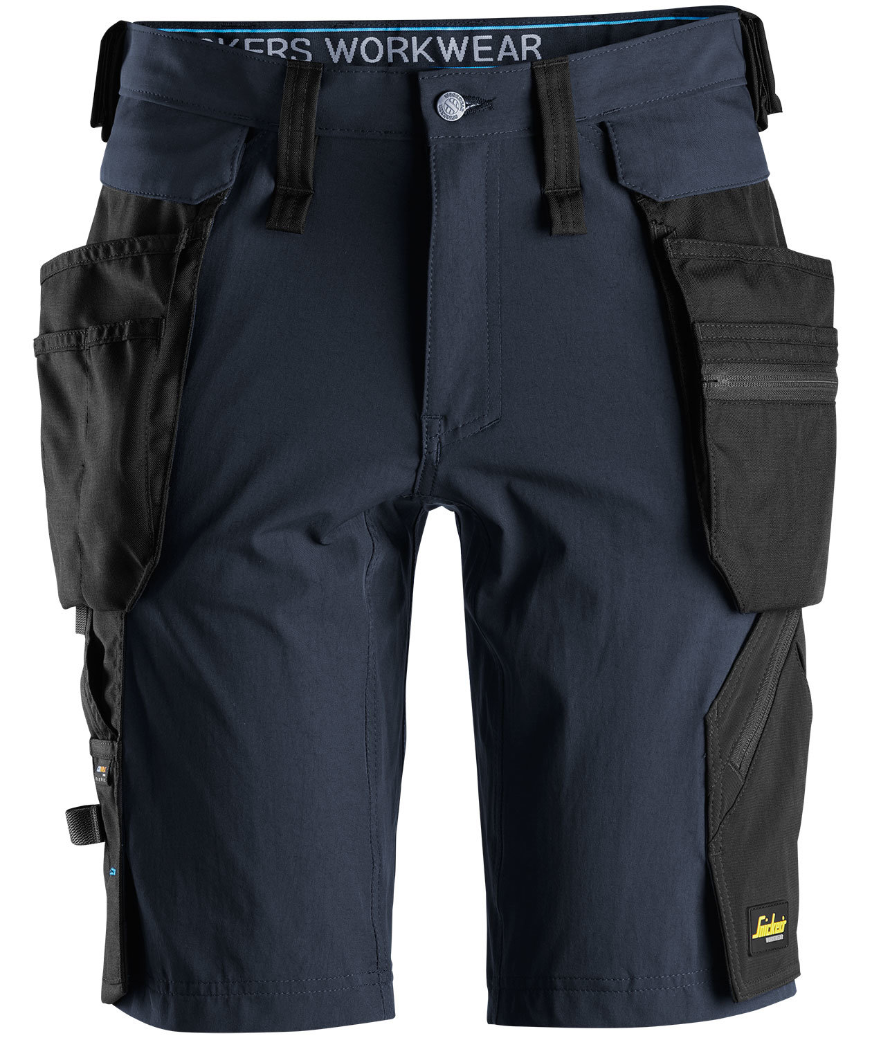 Snickers LiteWork h&aring;ndverkershorts 6108 full stretch, Navy/Svart, Navy/Svart, swatch