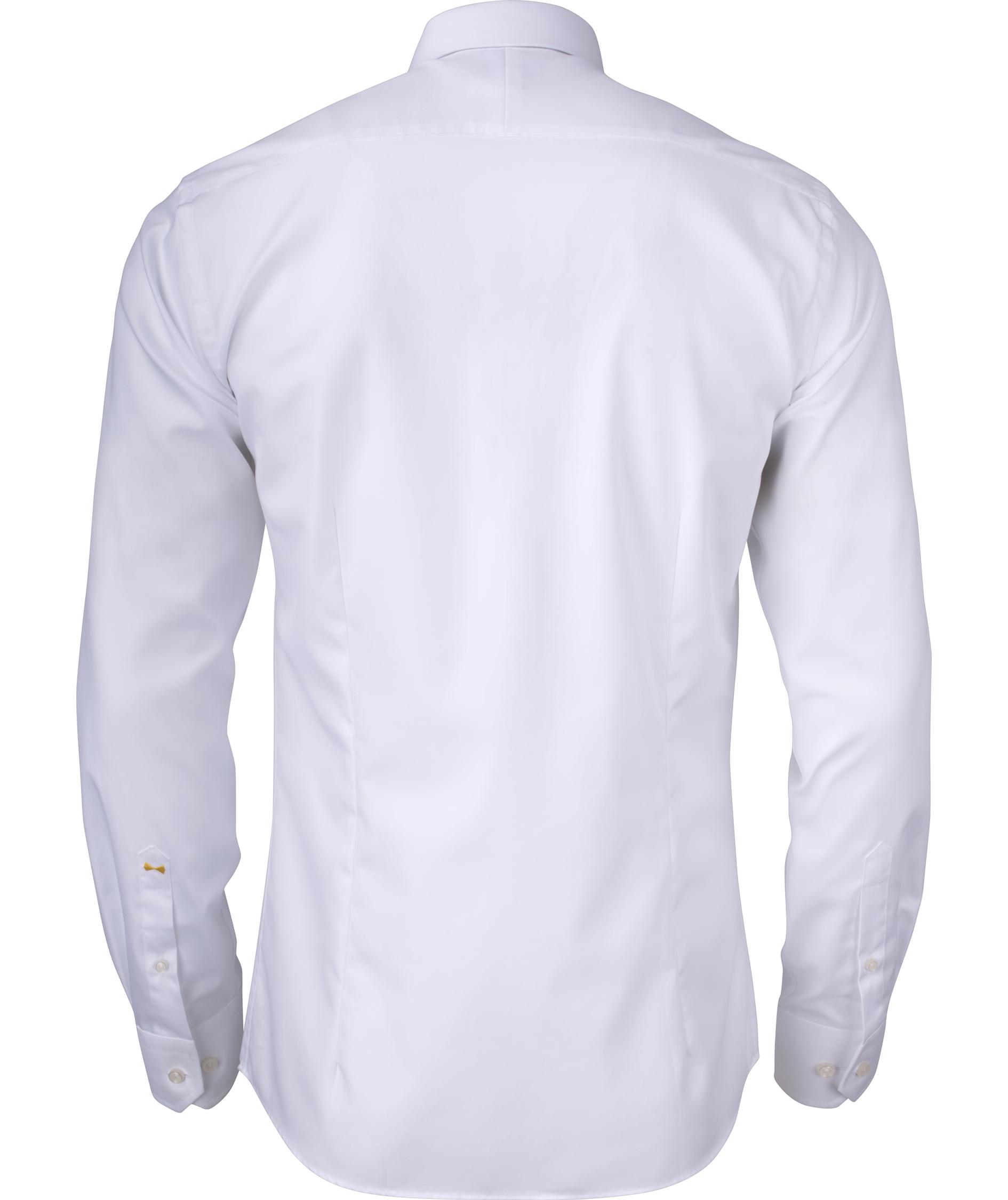 J. Harvest & Frost Twill Yellow Bow 50 regular fit skjorta, Vit