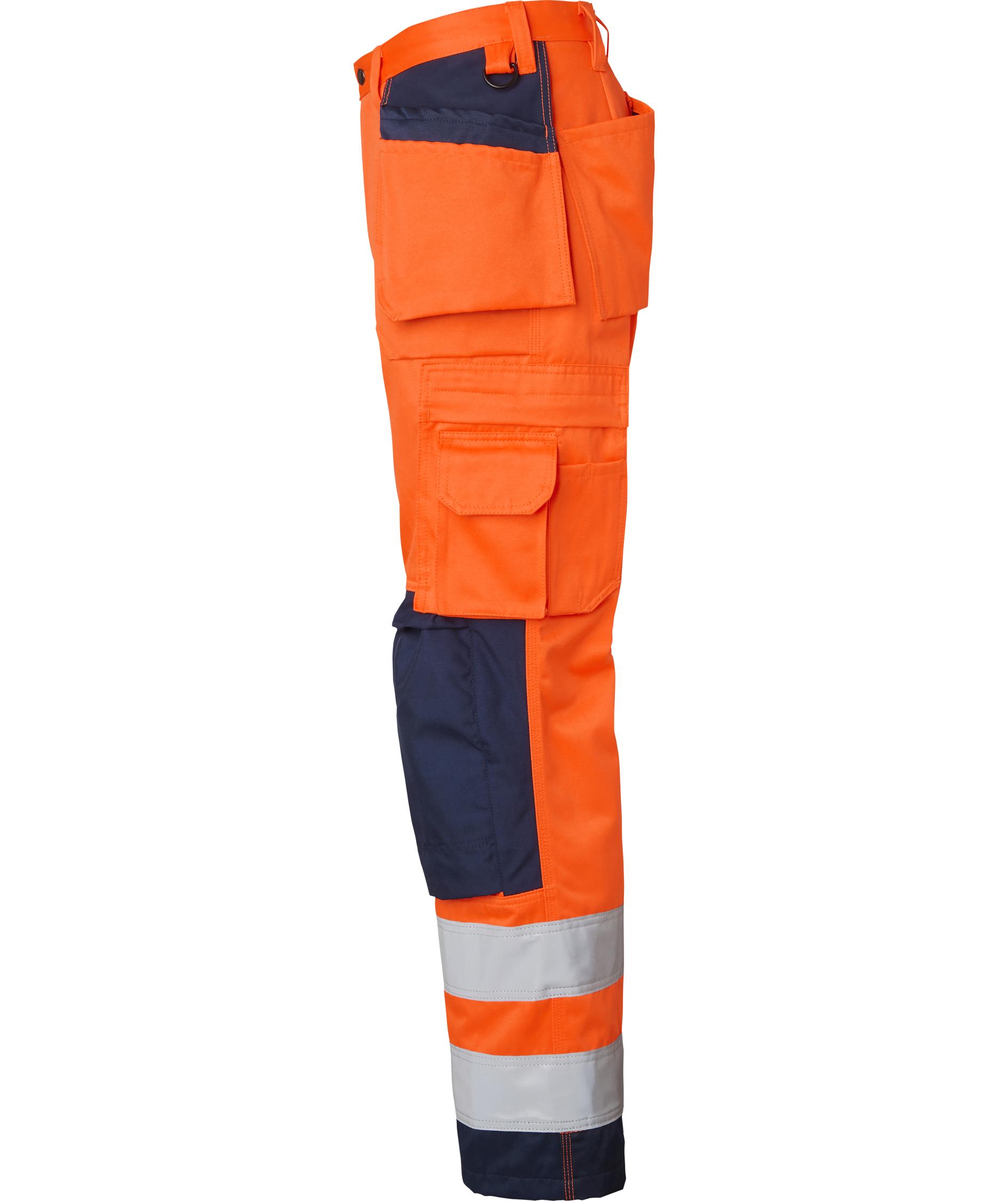 Top Swede hantverksbyxa 2516, Varsel Orange/Navy, large image number 3