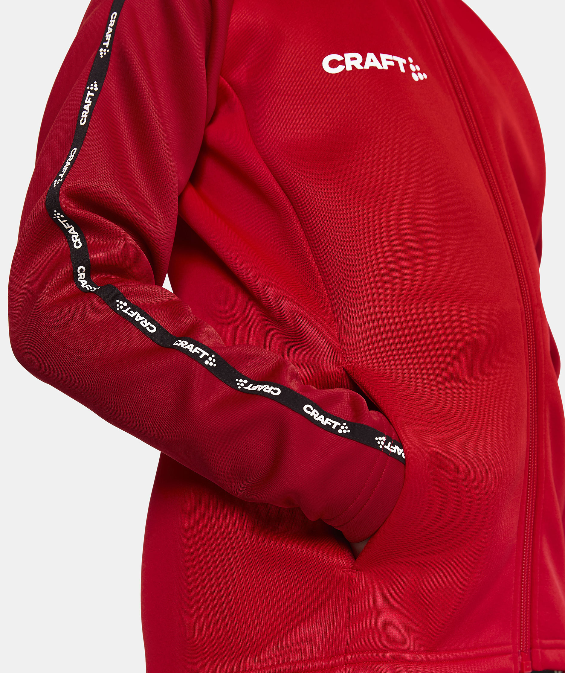 Craft Squad 2.0 cardigan til b&oslash;rn, Bright Red-Express, large image number 4