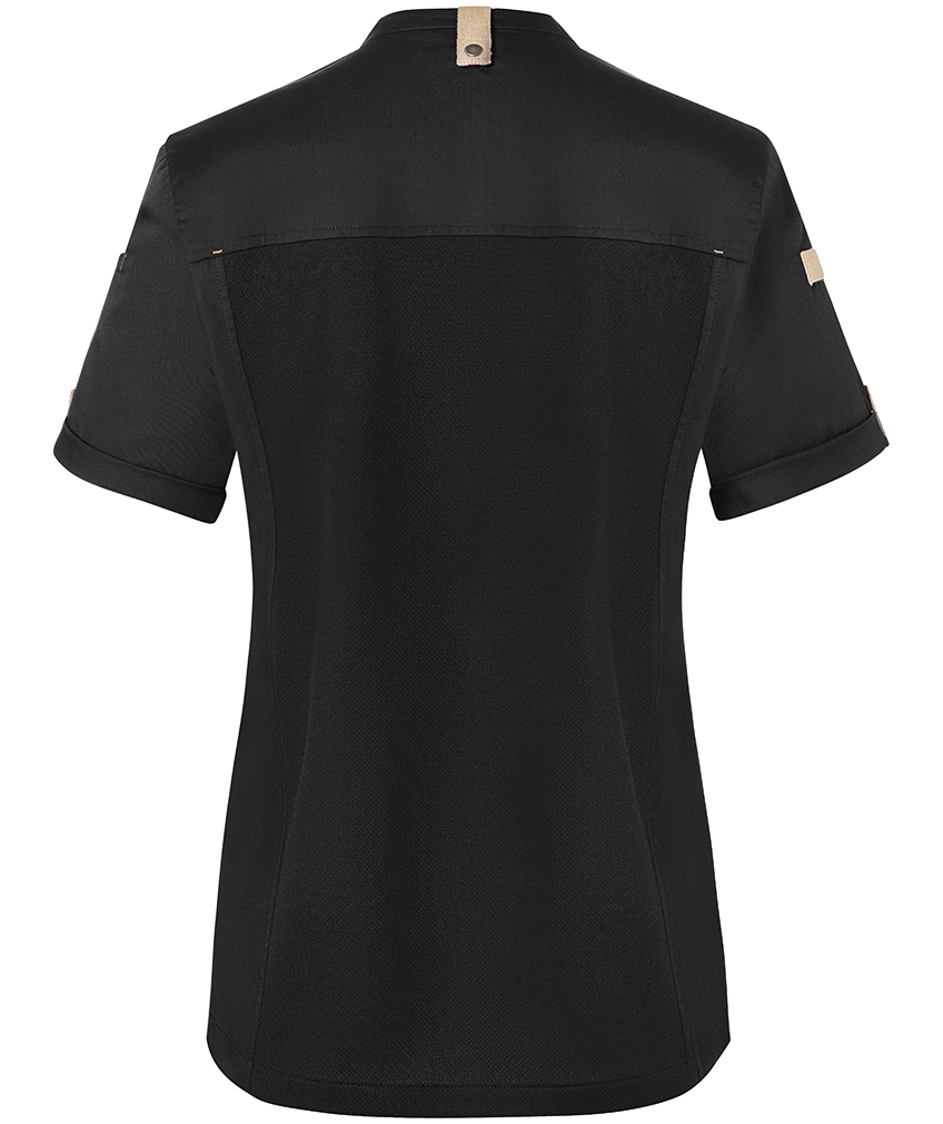 Karlowsky Green-Generation short sleeved chefs jacket, Black, large image number 2