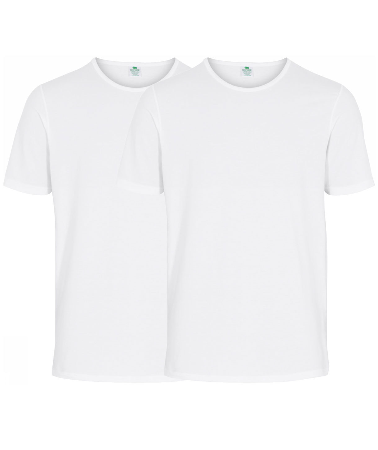 Dovre 2-pack short-sleeved undershirt, White