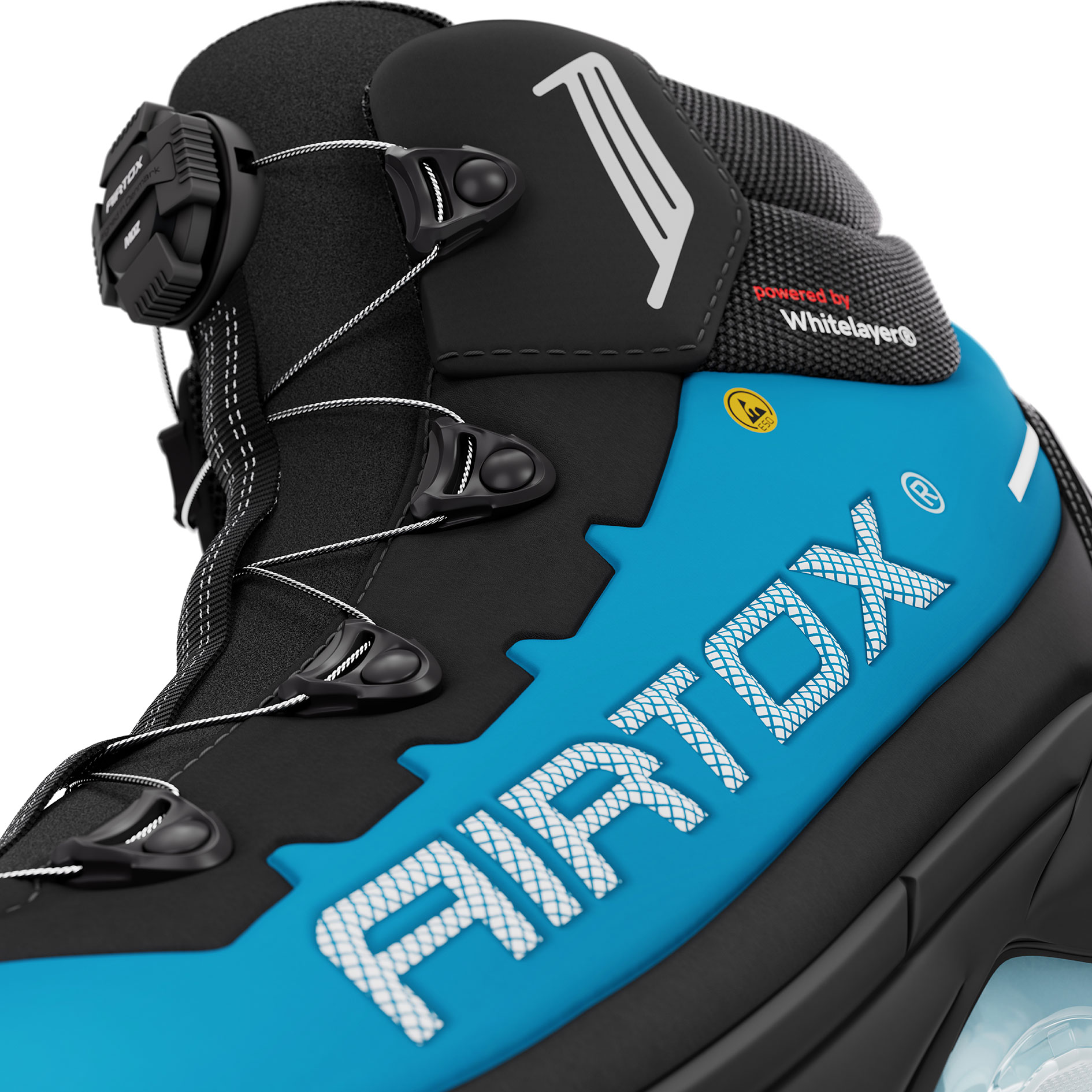 Airtox TX66 sikkerhedsst&oslash;vletter S3, Bl&aring;/Sort, large image number 3