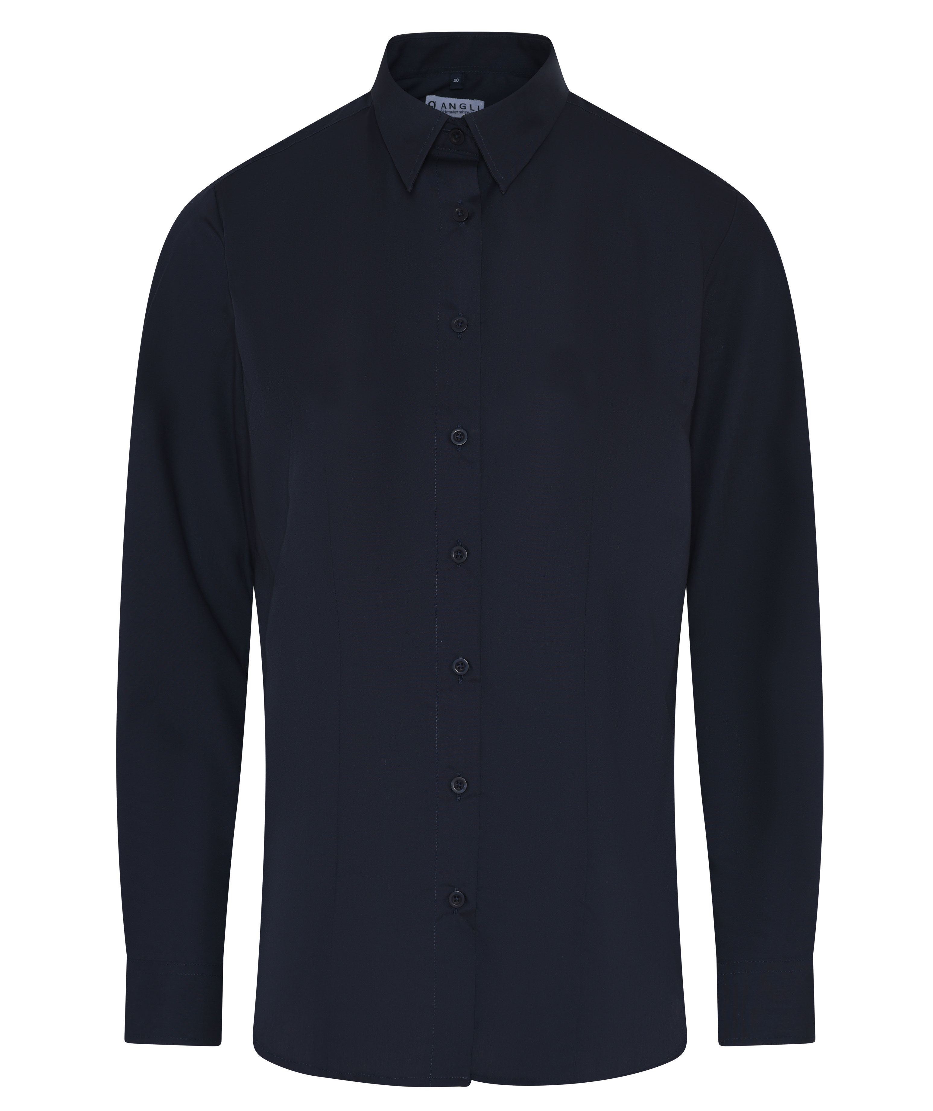 Angli Slim fit Business Blend skjorta dam, Bl&aring;