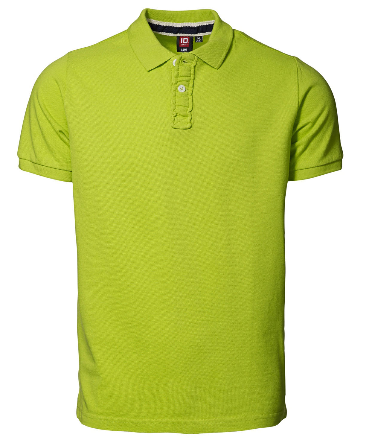 ID Casual pique polo T-shirt, Limegr&oslash;n, large image number 0