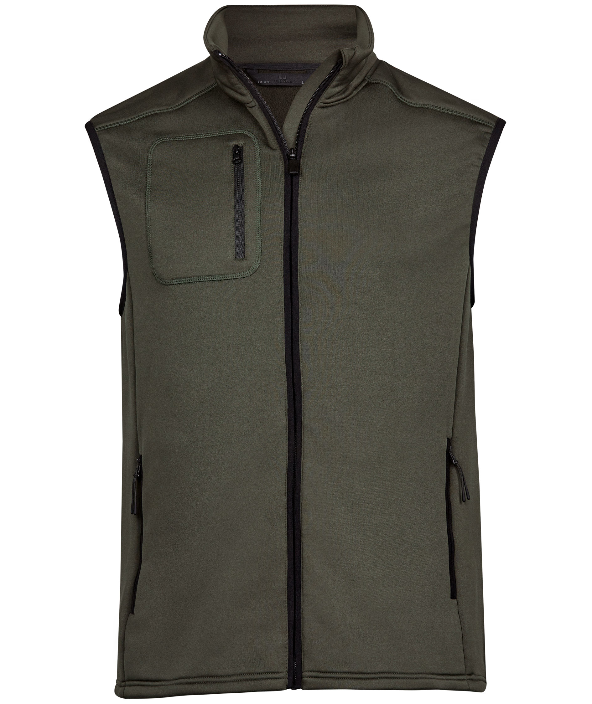 Tee Jays Stretch fleece bodywarmer, Deep Green