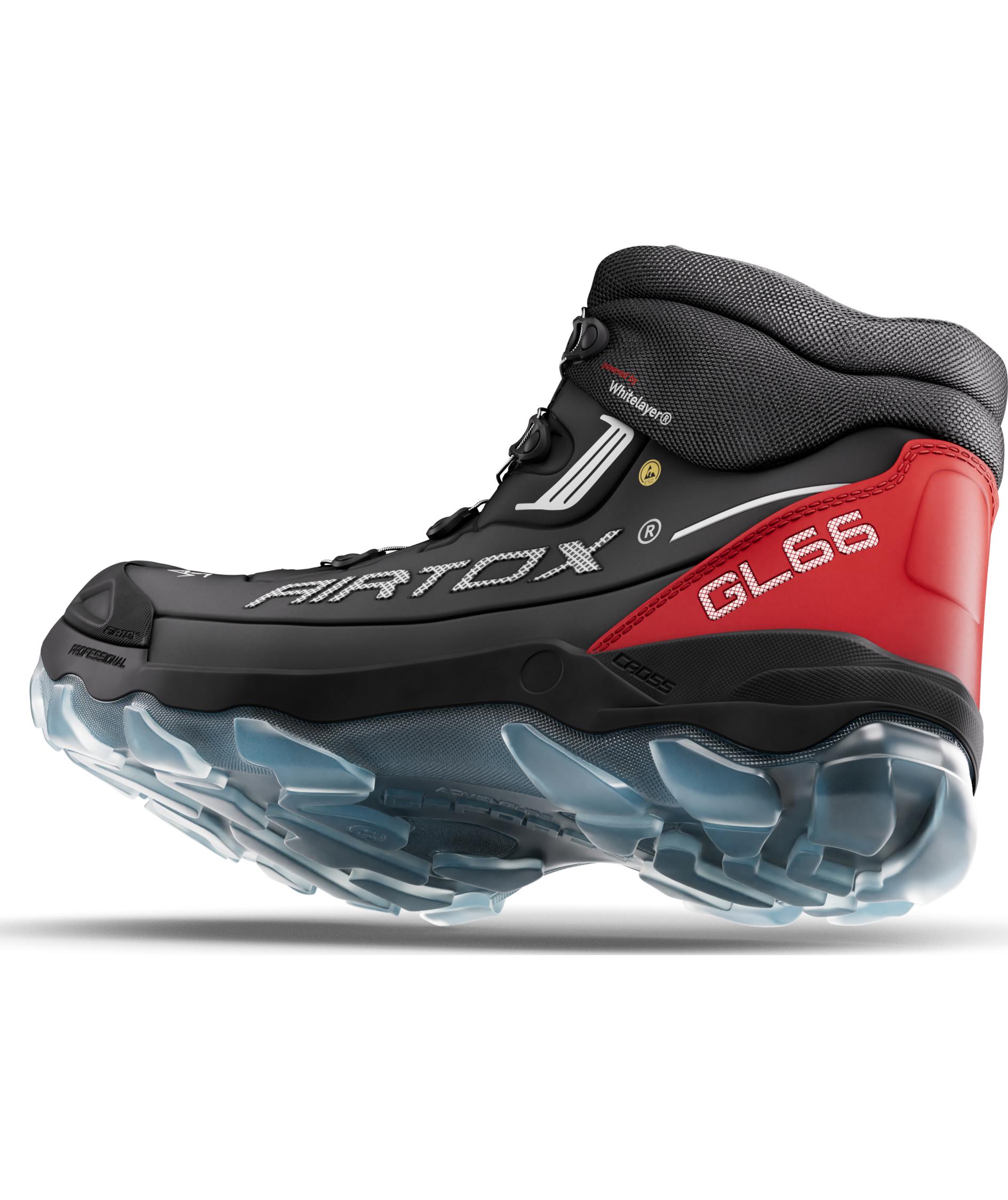 Airtox GL66 skyddsk&auml;ngor S3, Svart/R&ouml;d, large image number 7