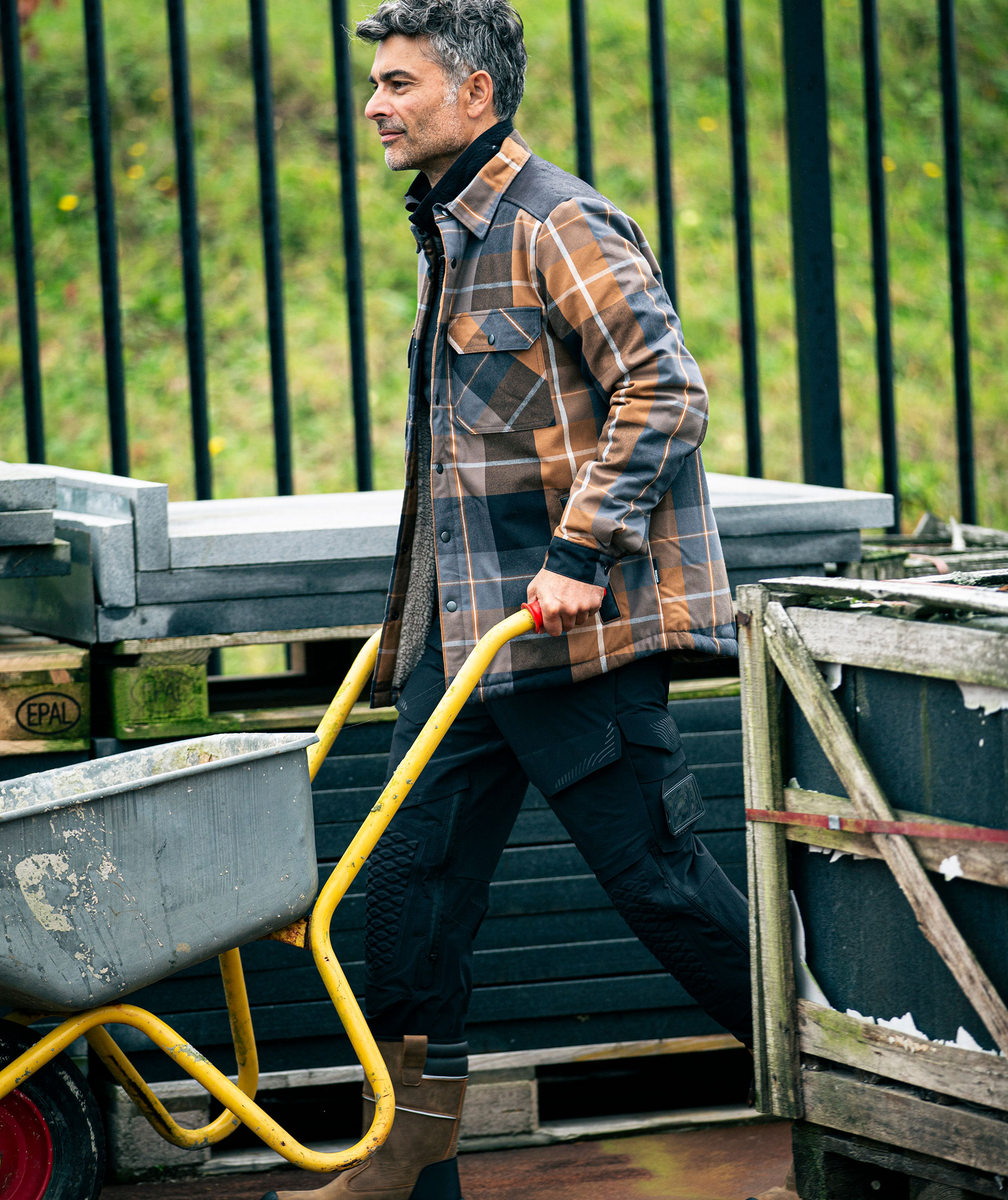 Mascot Customized flanell skjortejakke, N&oslash;ttebrun, large image number 5