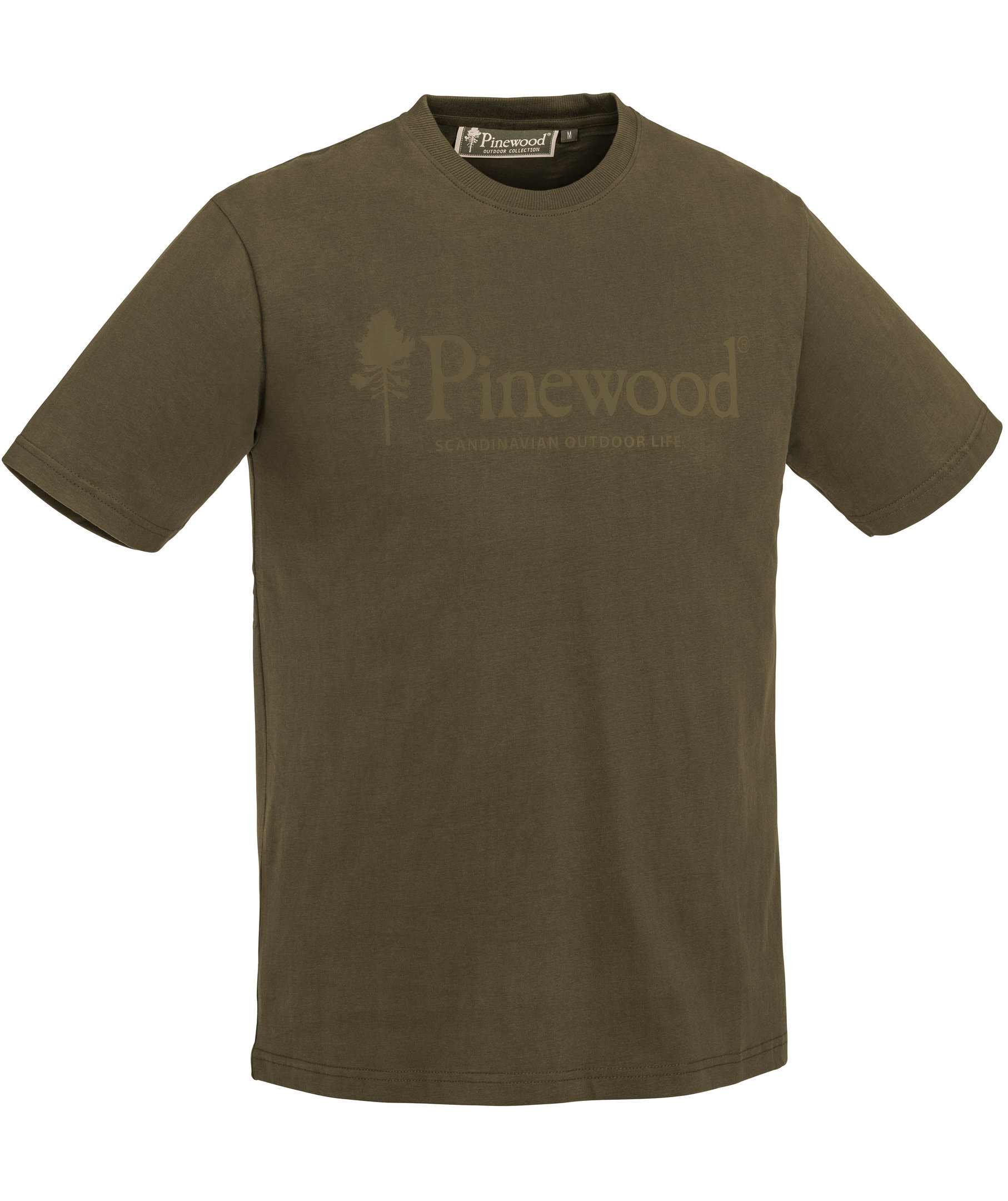 Pinewood Outdoor Life T-shirt, Jagt oliven