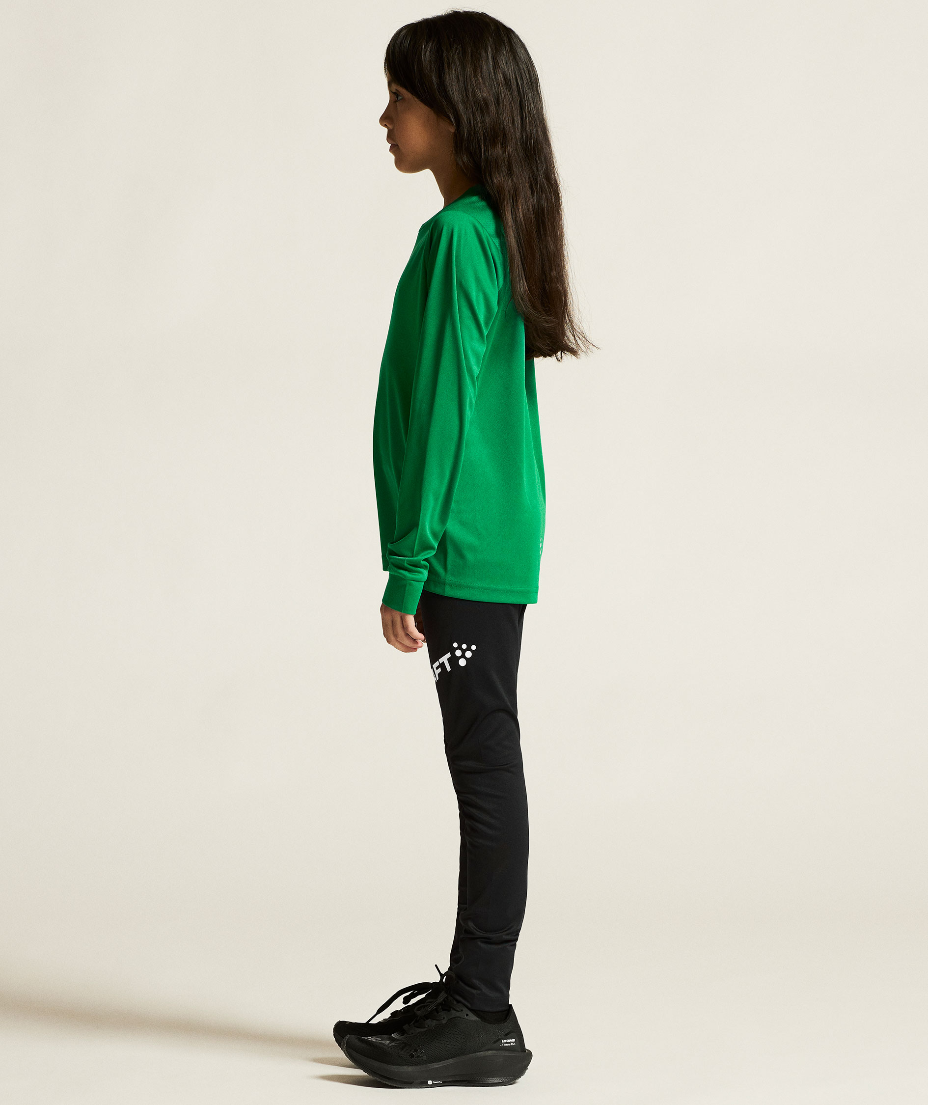 Craft Rush l&aring;ng&auml;rmad T-shirt till barn, Team green, large image number 4