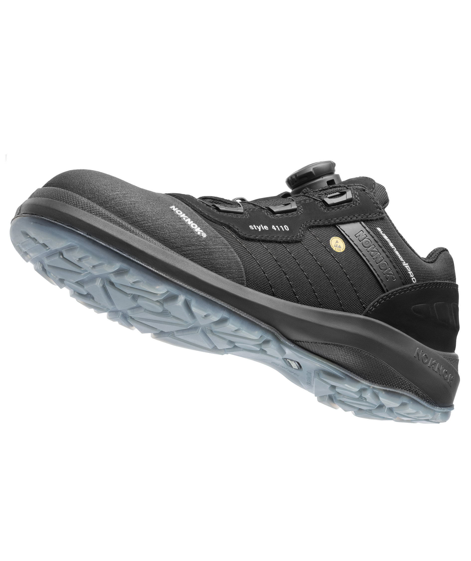 NOKNOK 4110 skyddsskor S1P, Svart, large image number 2