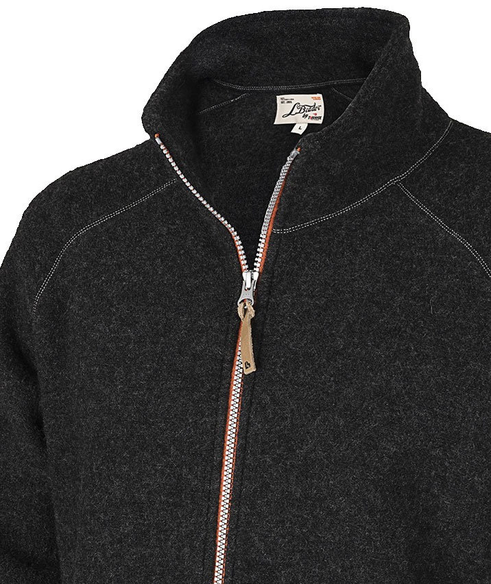 L.Brador wool cardigan 2005U, Grey Melange, large image number 2